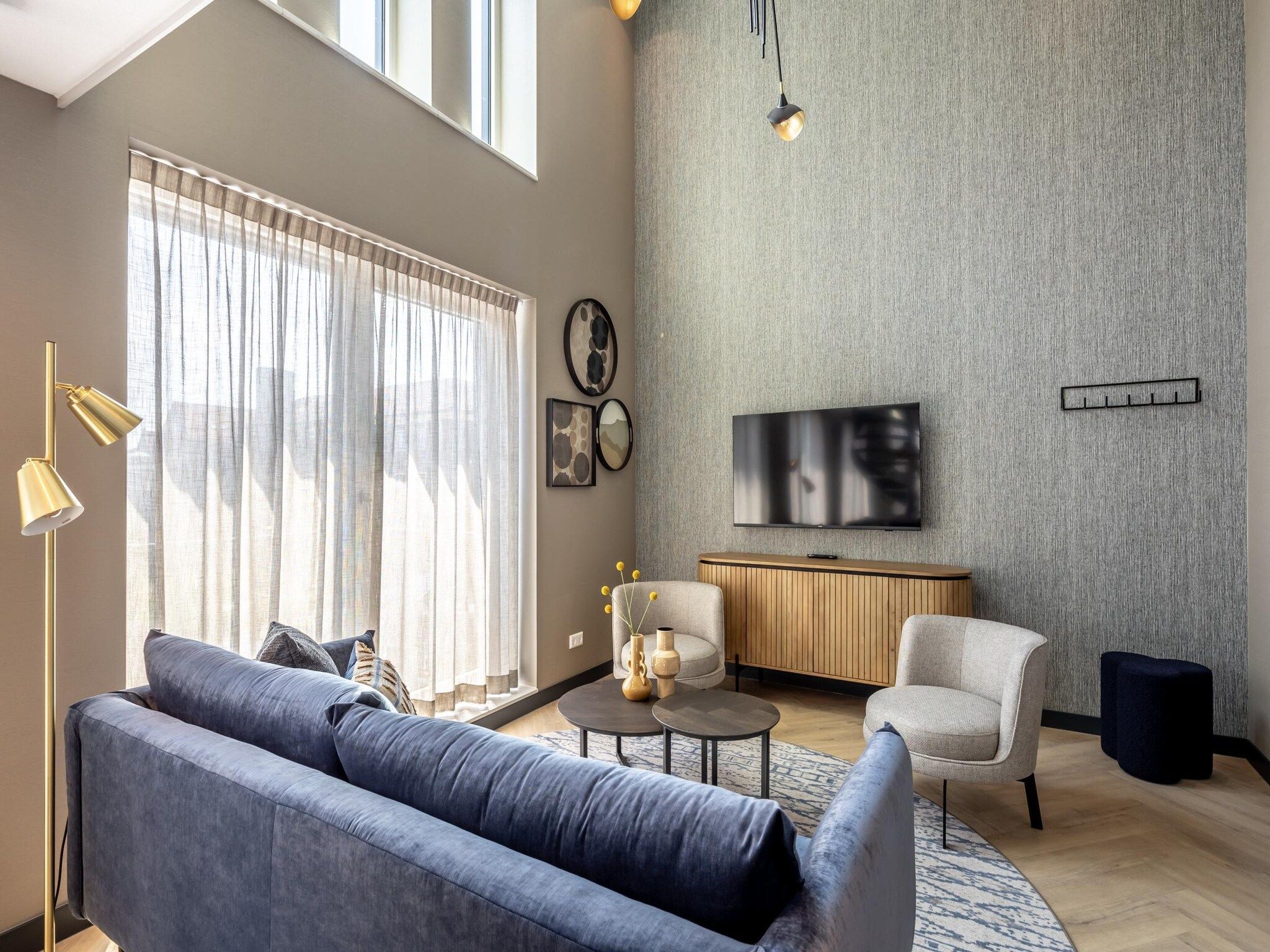 De woonkamer van Delft 4B in Delft