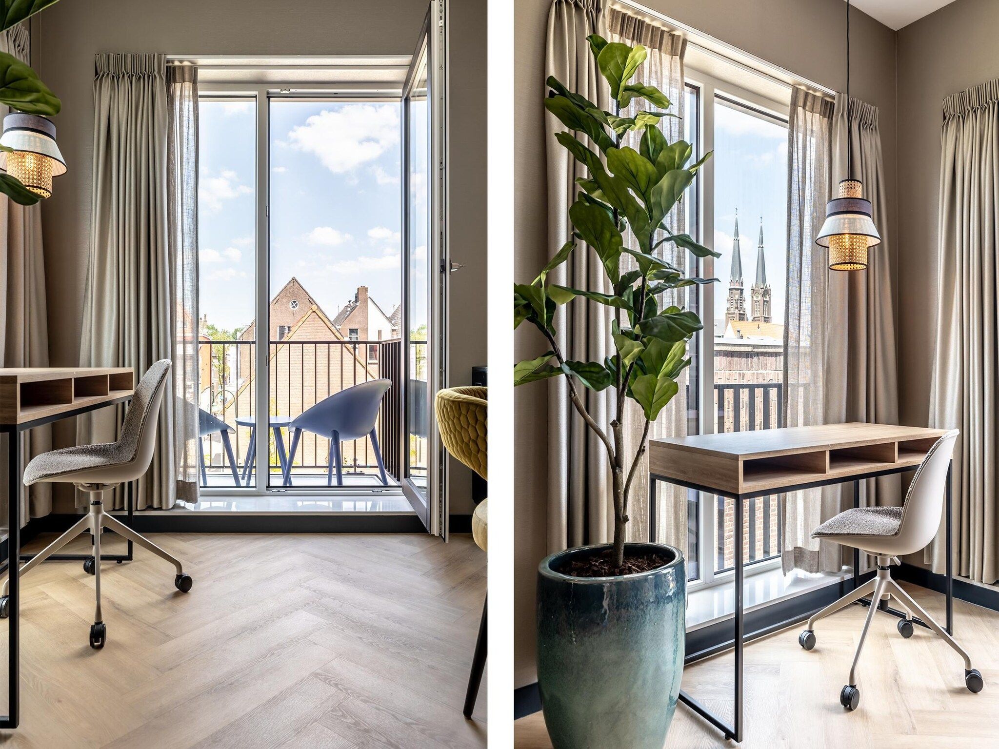 De woonkamer van Delft 4B in Delft