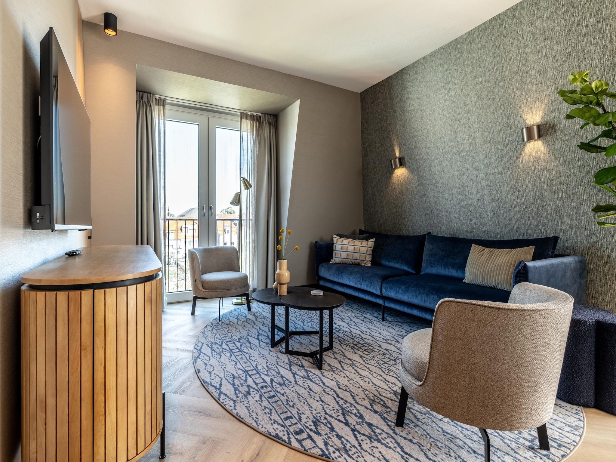 De woonkamer van Delft 4C in Delft