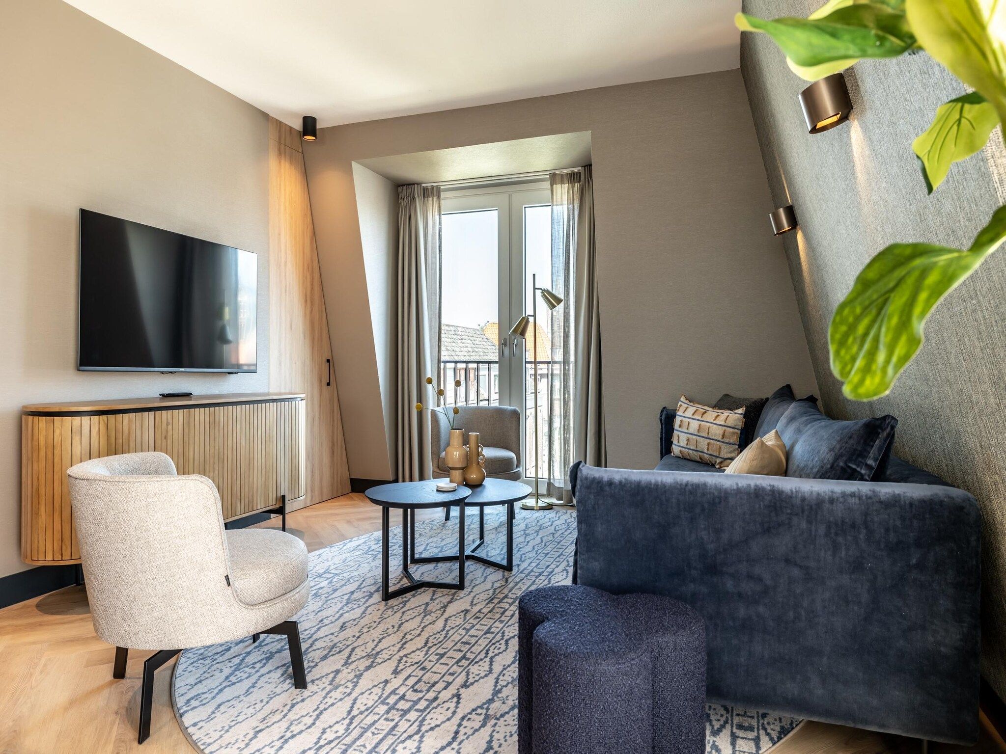 De woonkamer van Delft 4C in Delft