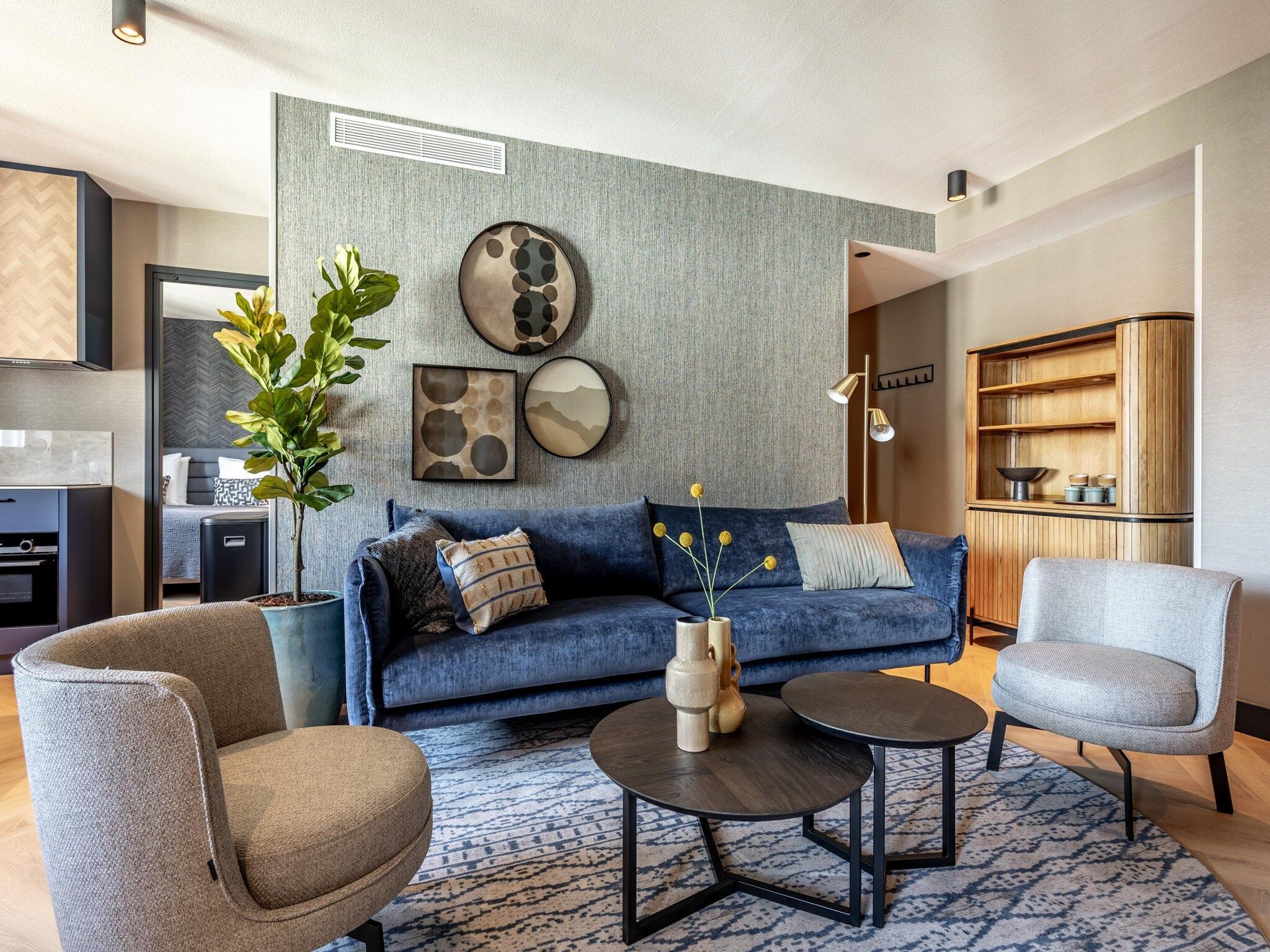 De woonkamer van Delft 5B in Delft