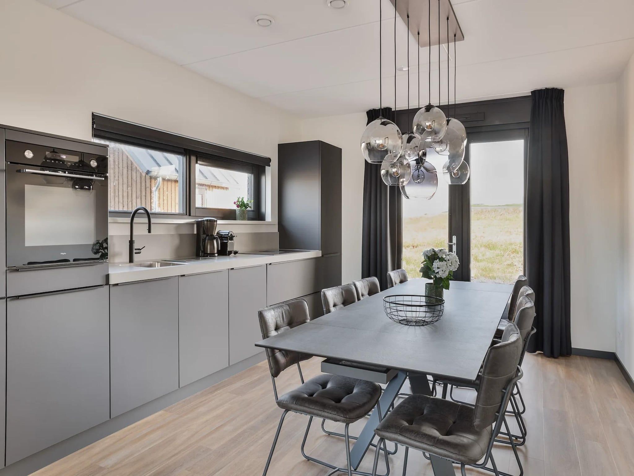 De keuken van Patrijs Wellness Plus 8 in Noardburgum