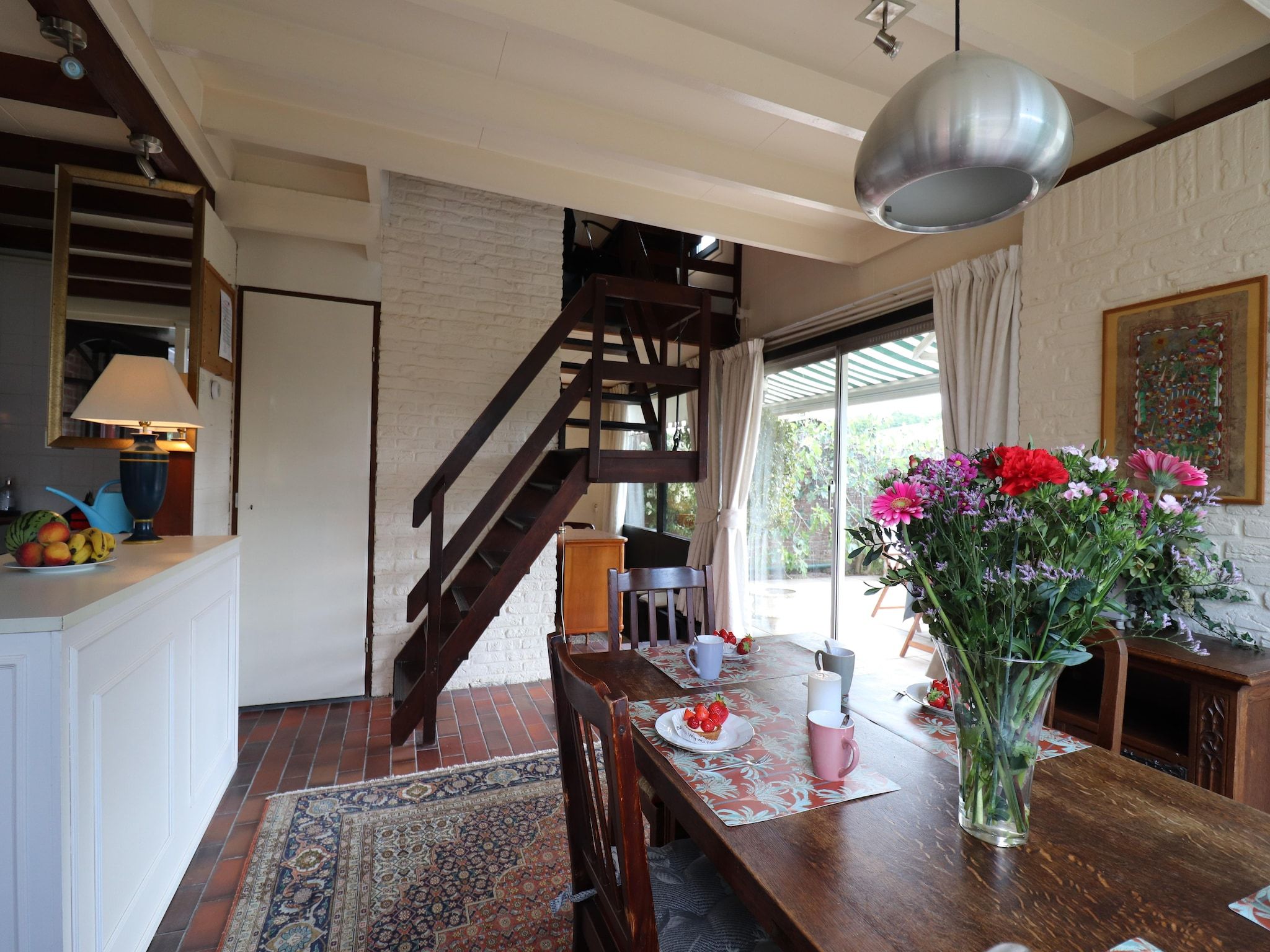 De eetkamer van Constance in Noordwijkerhout