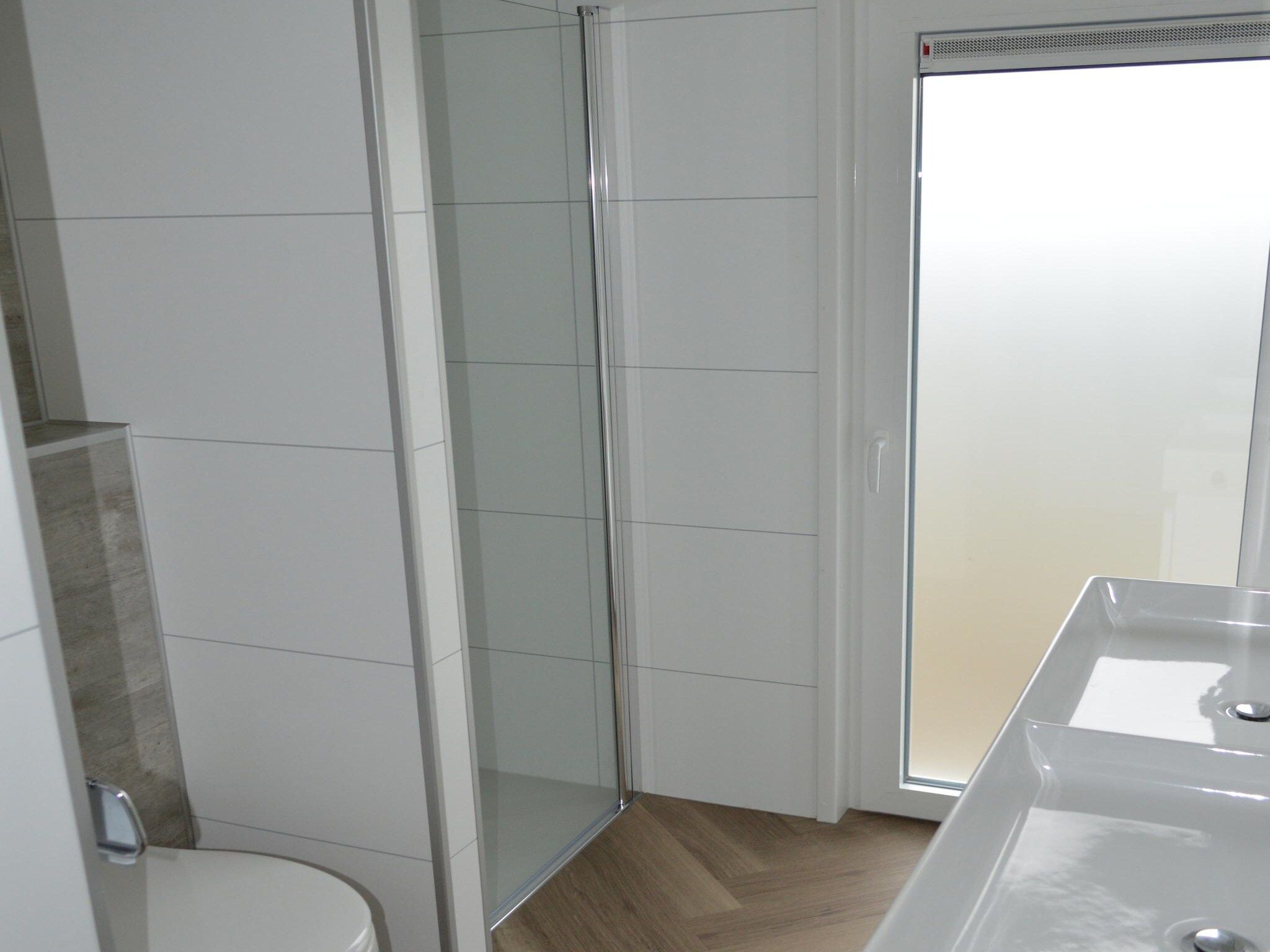 De badkamer van Schaelsbergerbosch Eco - Garden House & Sauna in Bemelen