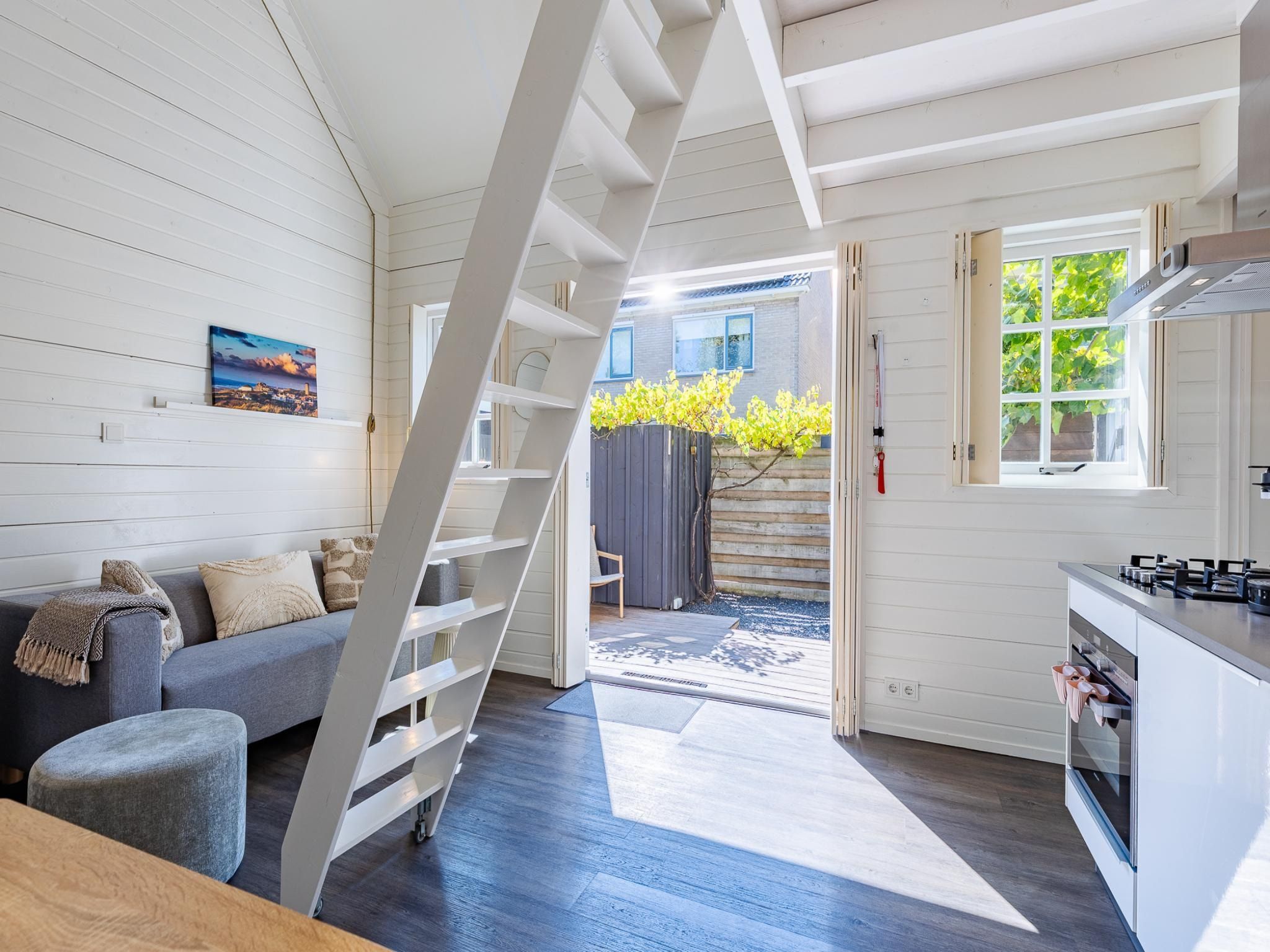 De woonkamer van Lijsterhofstraat 13 - Knusse vakantiewoning nabij strand en centrum in Domburg