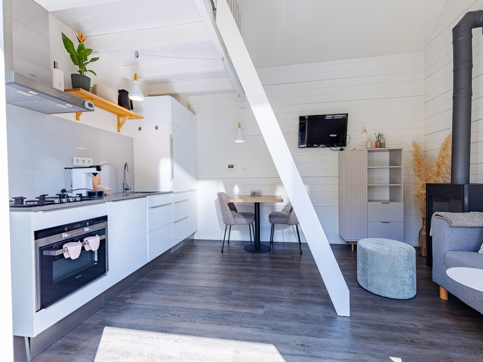 De keuken van Lijsterhofstraat 13 - Knusse vakantiewoning nabij strand en centrum in Domburg