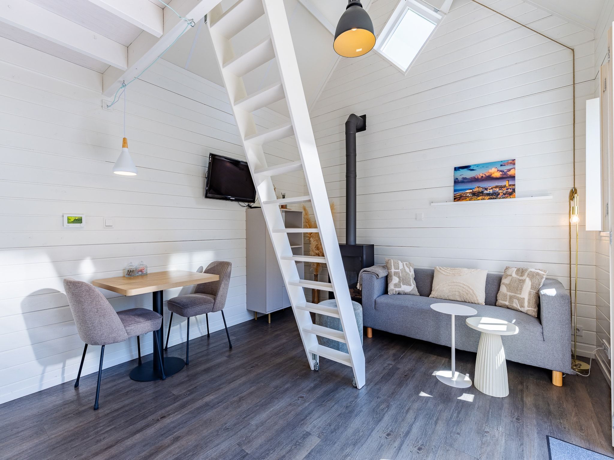 De woonkamer van Lijsterhofstraat 13 - Knusse vakantiewoning nabij strand en centrum in Domburg