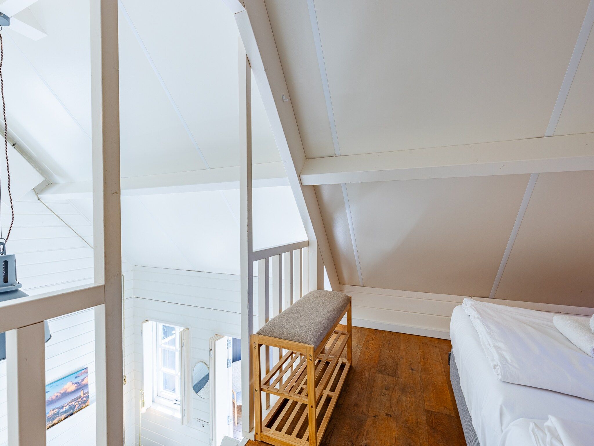 Een slaapkamer van Lijsterhofstraat 13 - Knusse vakantiewoning nabij strand en centrum in Domburg