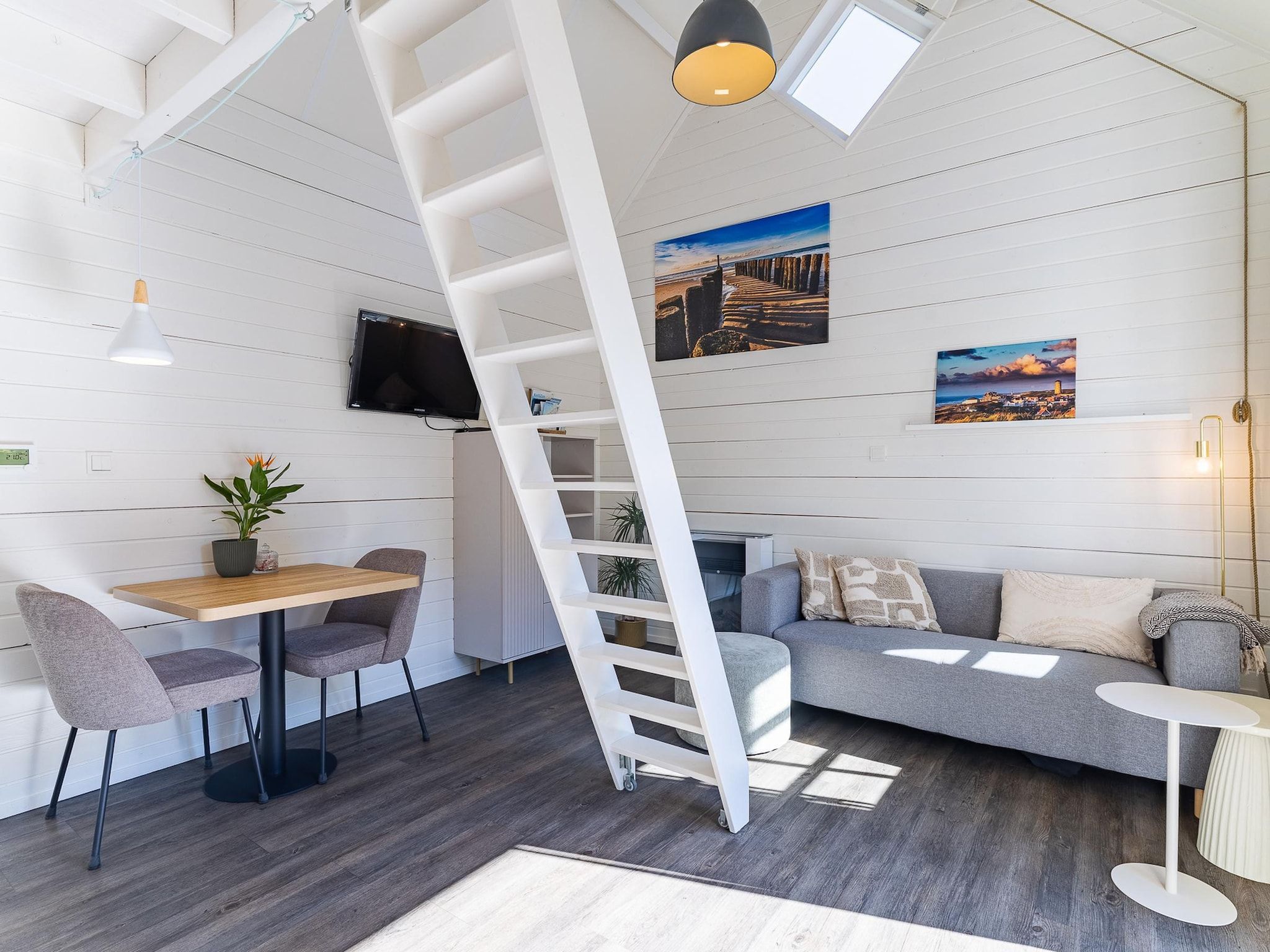 De woonkamer van Lijsterhofstraat 13 - Knusse vakantiewoning nabij strand en centrum in Domburg