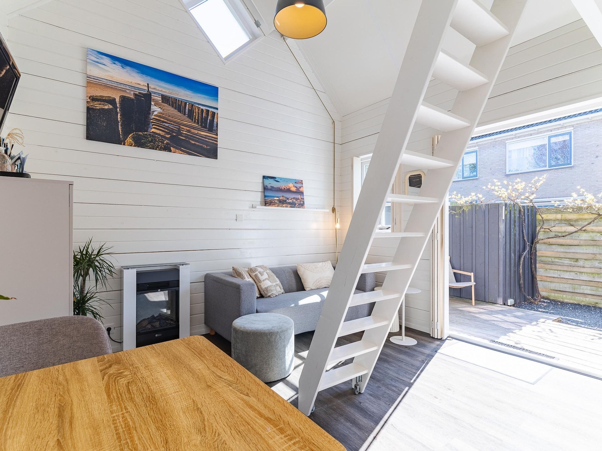 De woonkamer van Lijsterhofstraat 13 - Knusse vakantiewoning nabij strand en centrum in Domburg