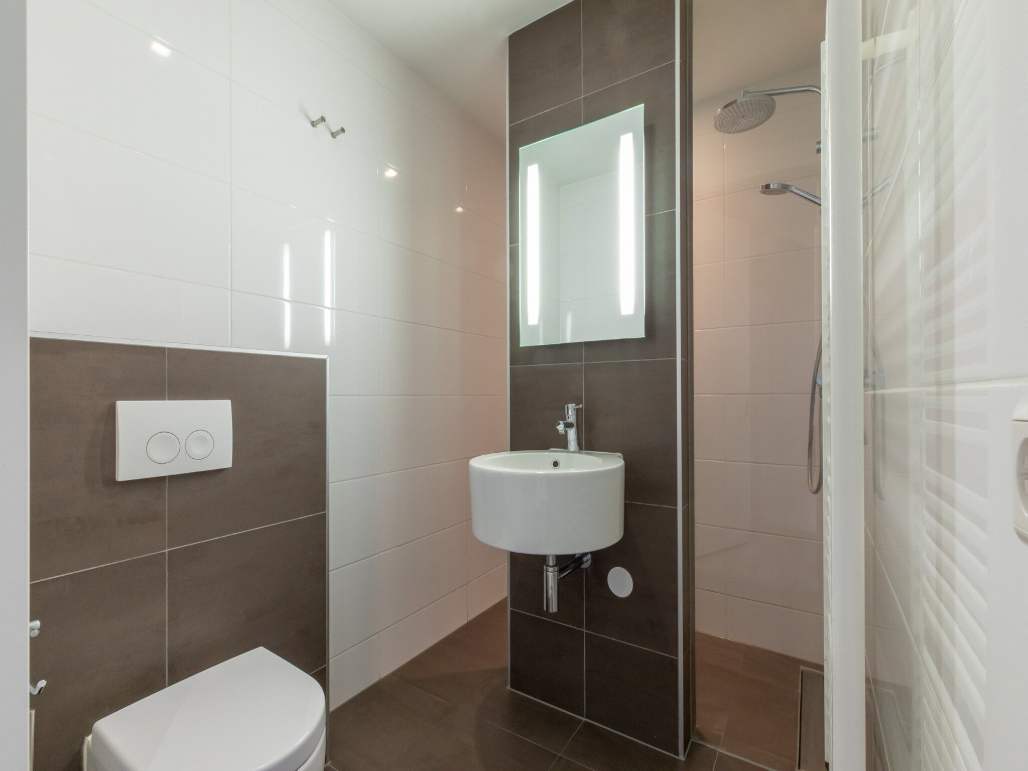 De badkamer van Vakantiehuisje Langstraat 29B Zoutelande 4 Personen  Comfortabel Verblijf in Zoutelande