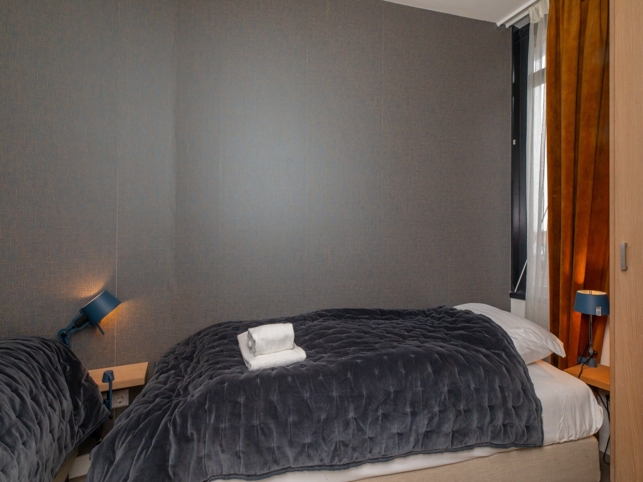 Een slaapkamer van Vakantiehuisje Langstraat 29B Zoutelande 4 Personen  Comfortabel Verblijf in Zoutelande