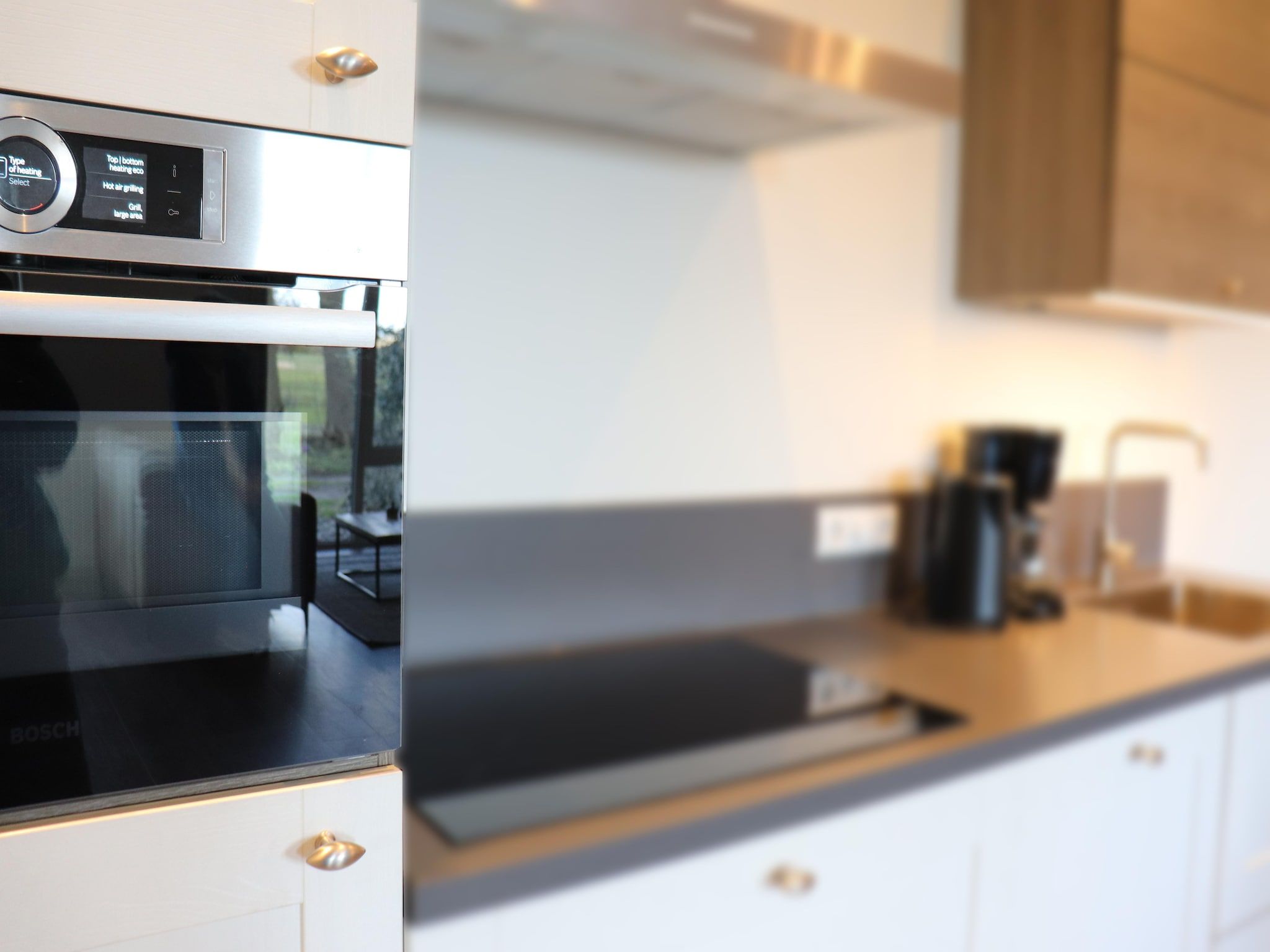 De keuken van Berkenhof appartment in Workum