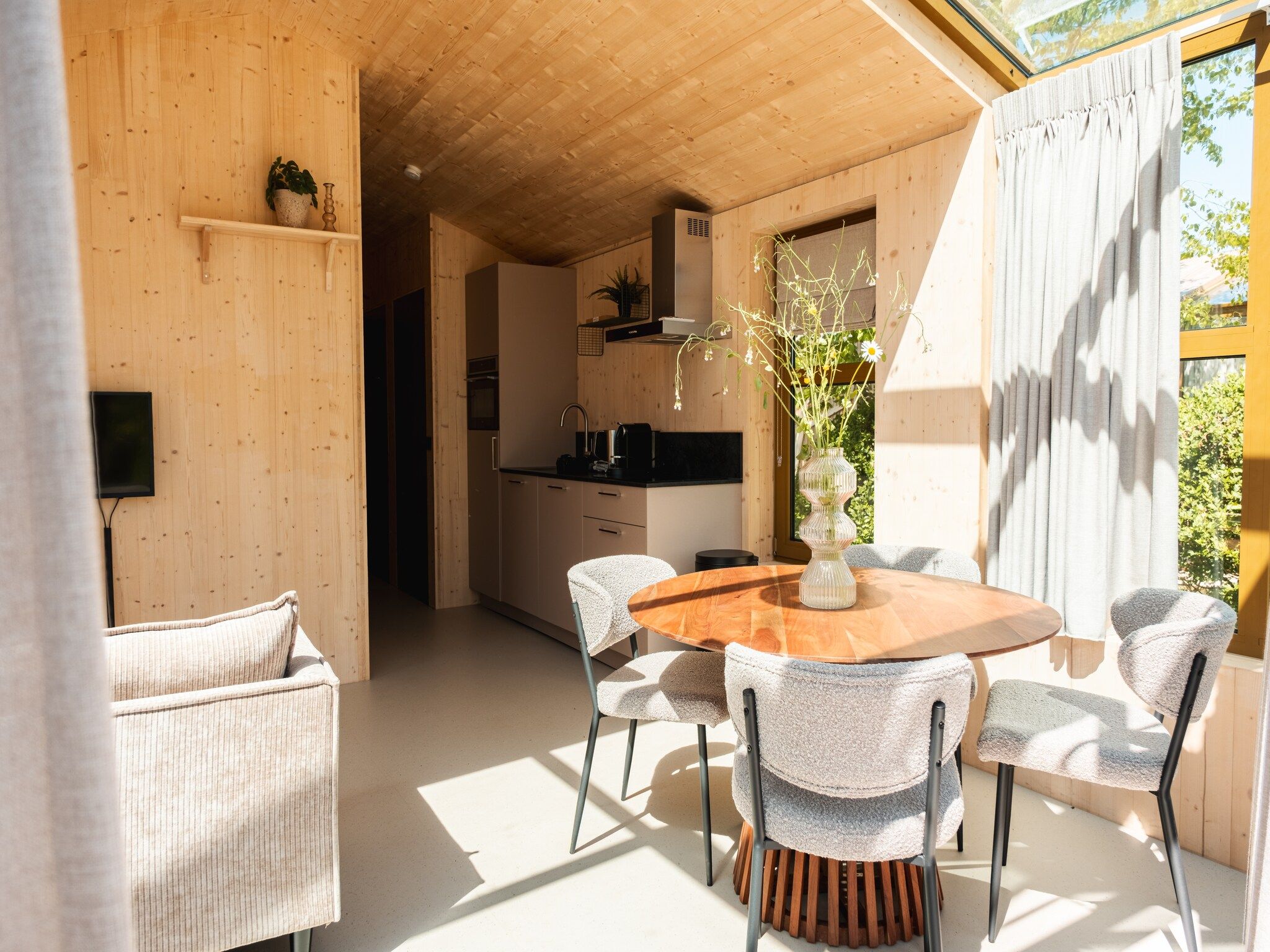 De keuken van Large Green House 4 persoons in Scherpenzeel (FR)