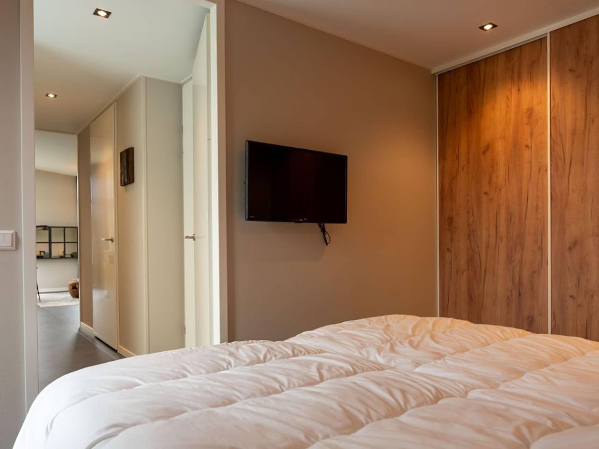 Een slaapkamer van Op'e Pleats in Sint Nicolaasga