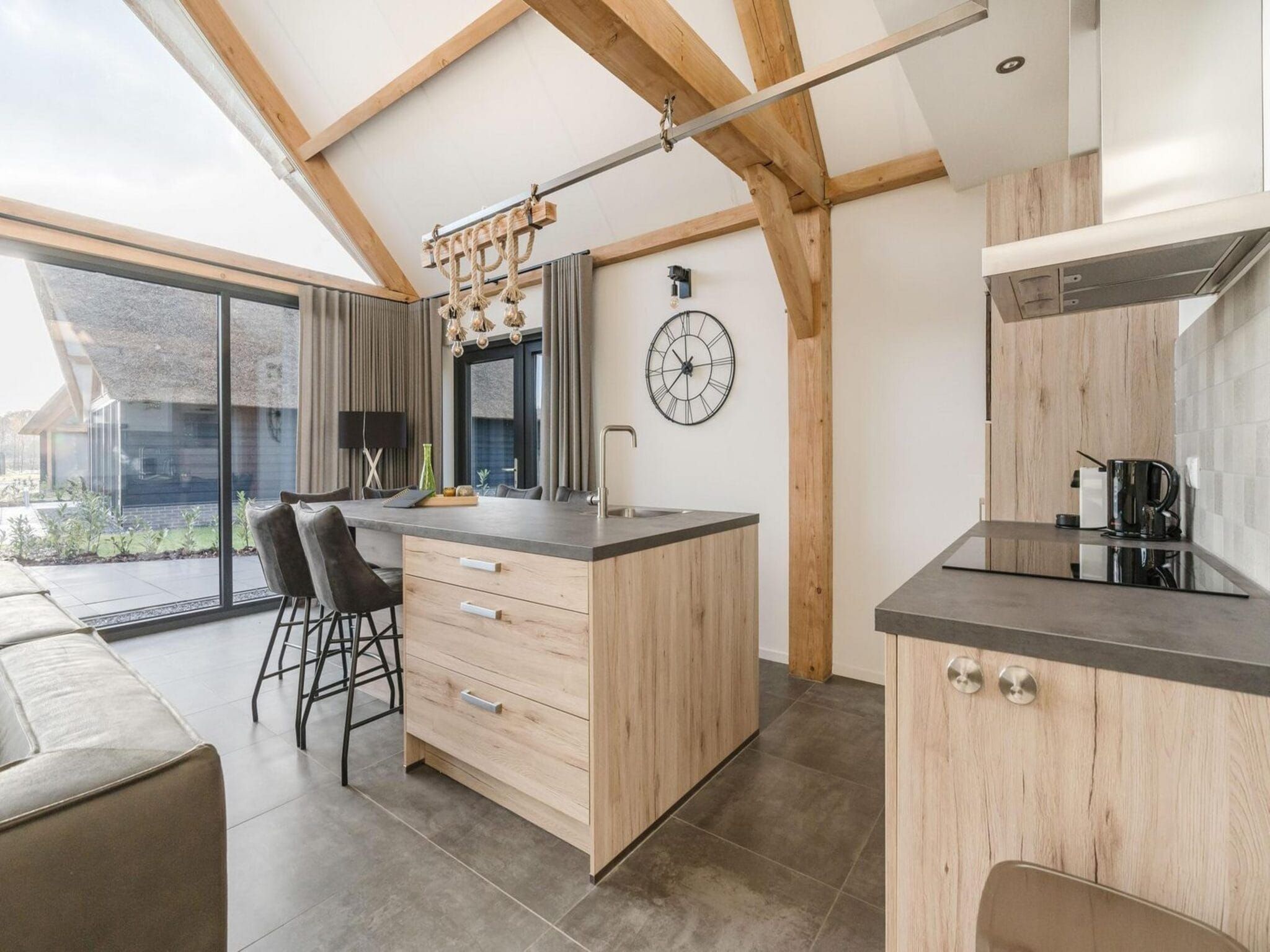 De keuken van Farm Lodge 677 in Baarle-nassau