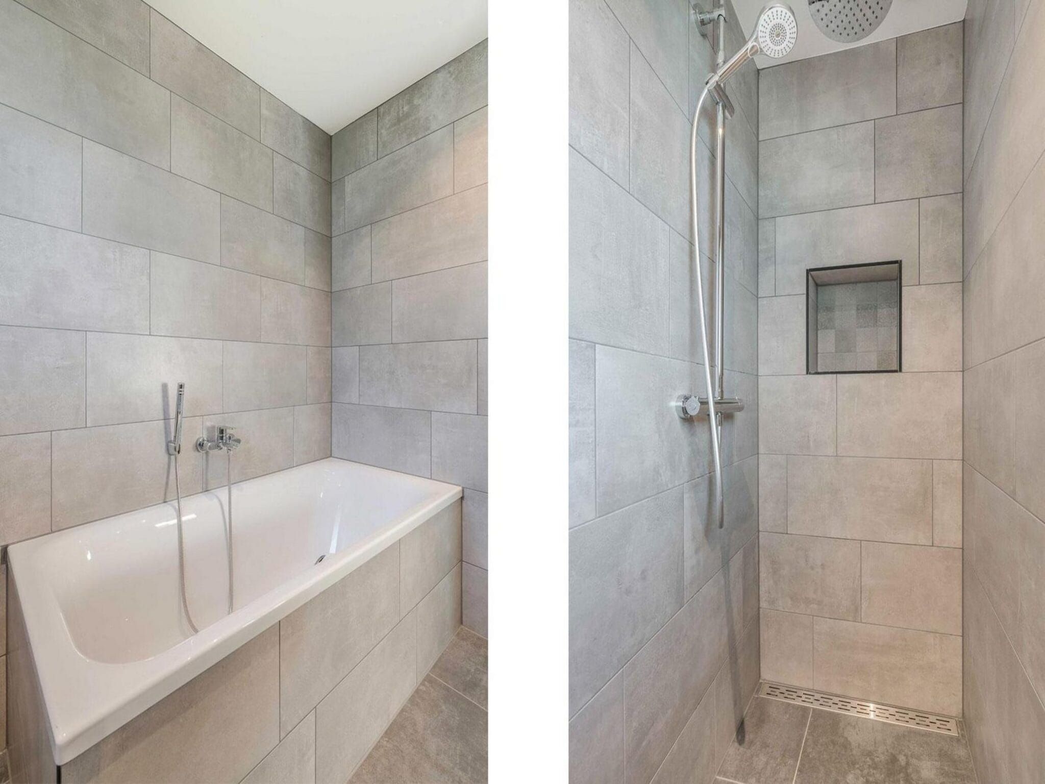 De badkamer van Farm Lodge 677 in Baarle-nassau