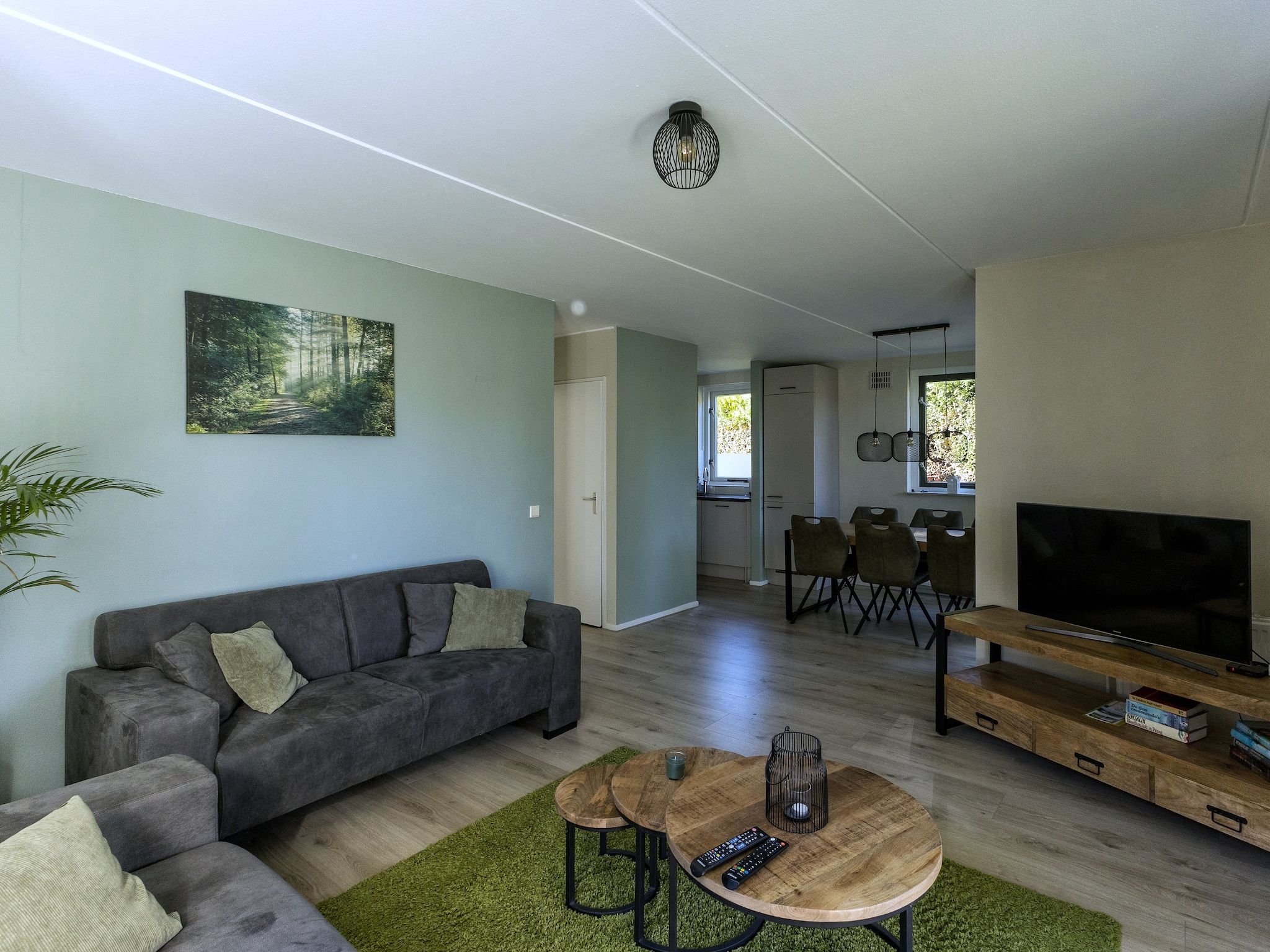 De woonkamer van 6 - Persons Forest Bungalow (copy) in Ewijk