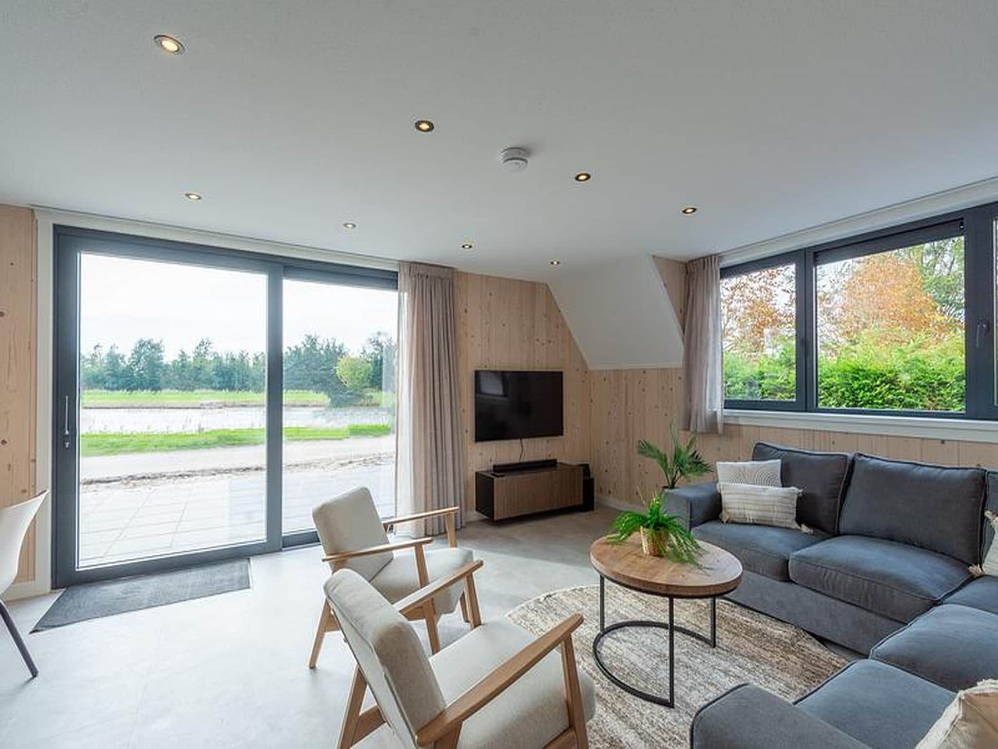 De woonkamer van Sandepark 113 in Groote Keeten