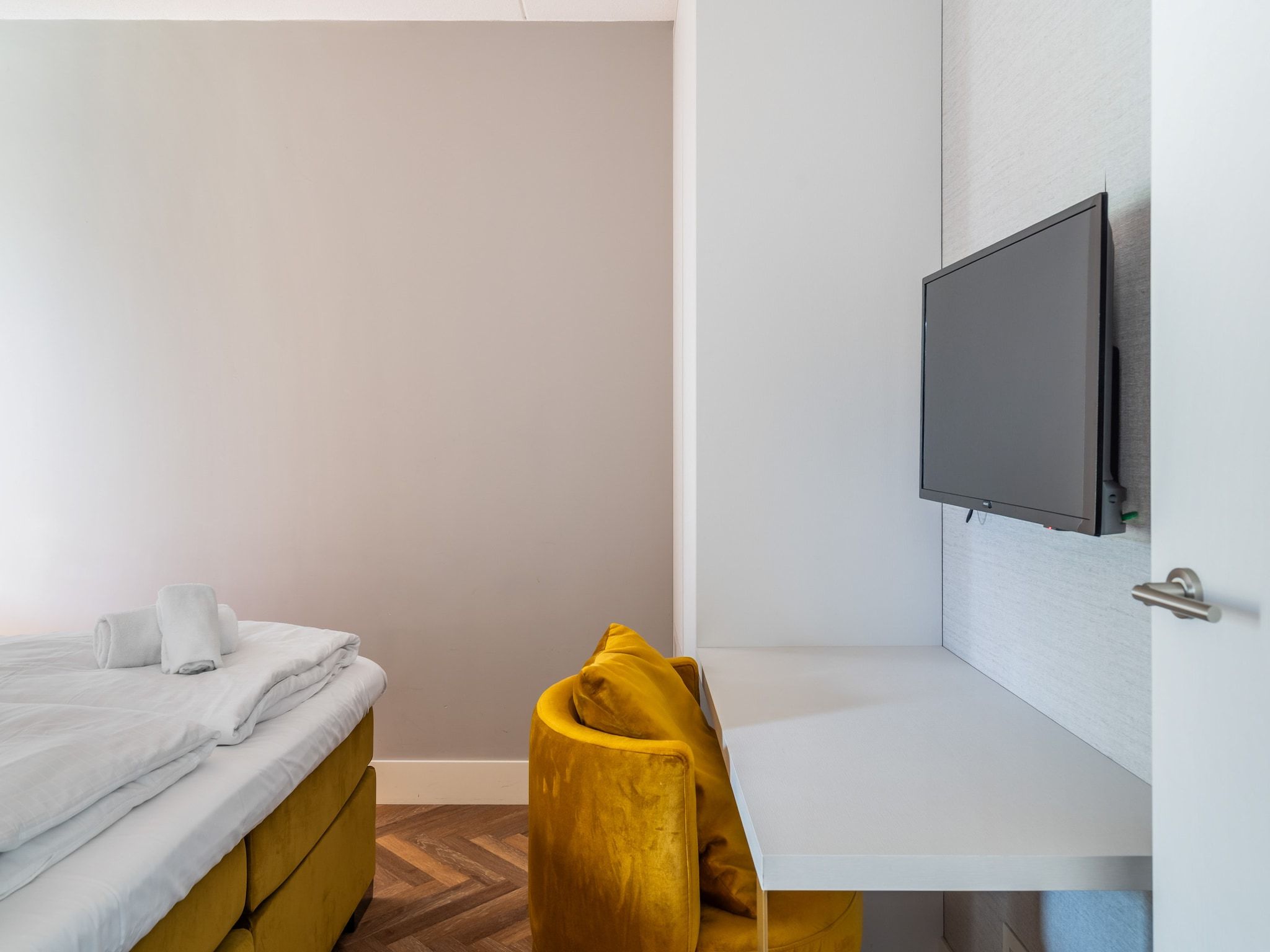 Een slaapkamer van Apartment Zand | 4 Persons in Sint Maartenszee