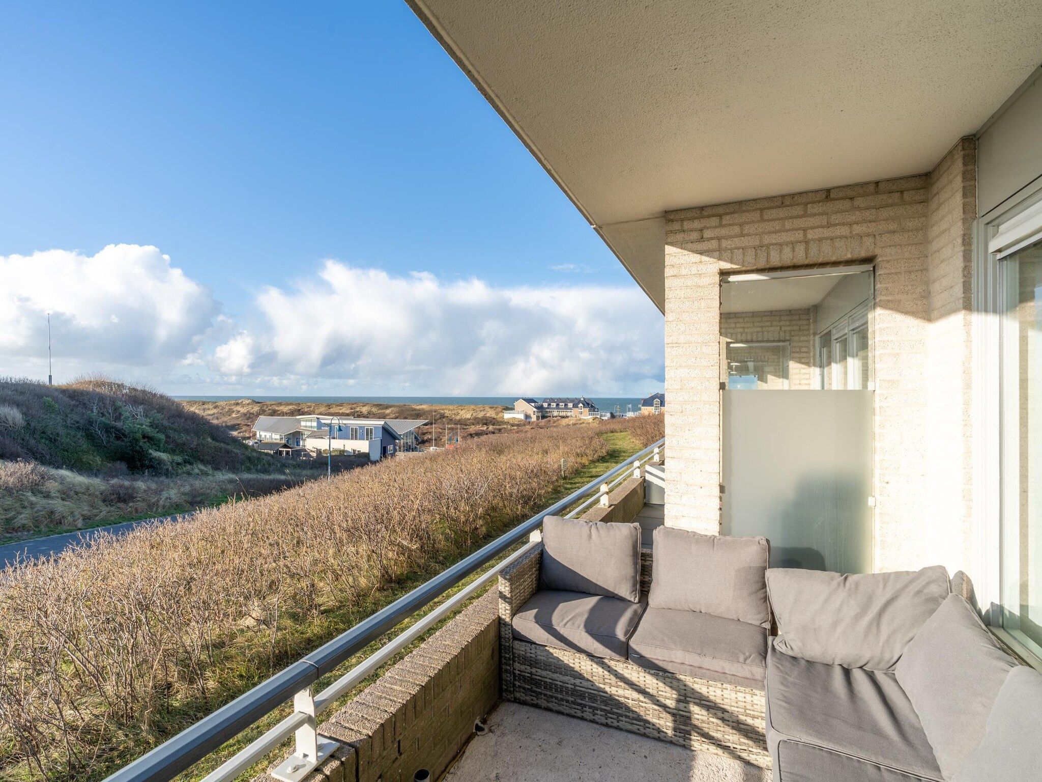 Het uitzicht vanaf Juliana 044 in De Koog