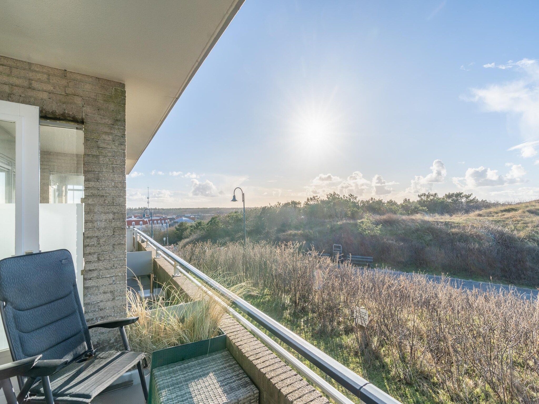 Het uitzicht vanaf Juliana 044 in De Koog