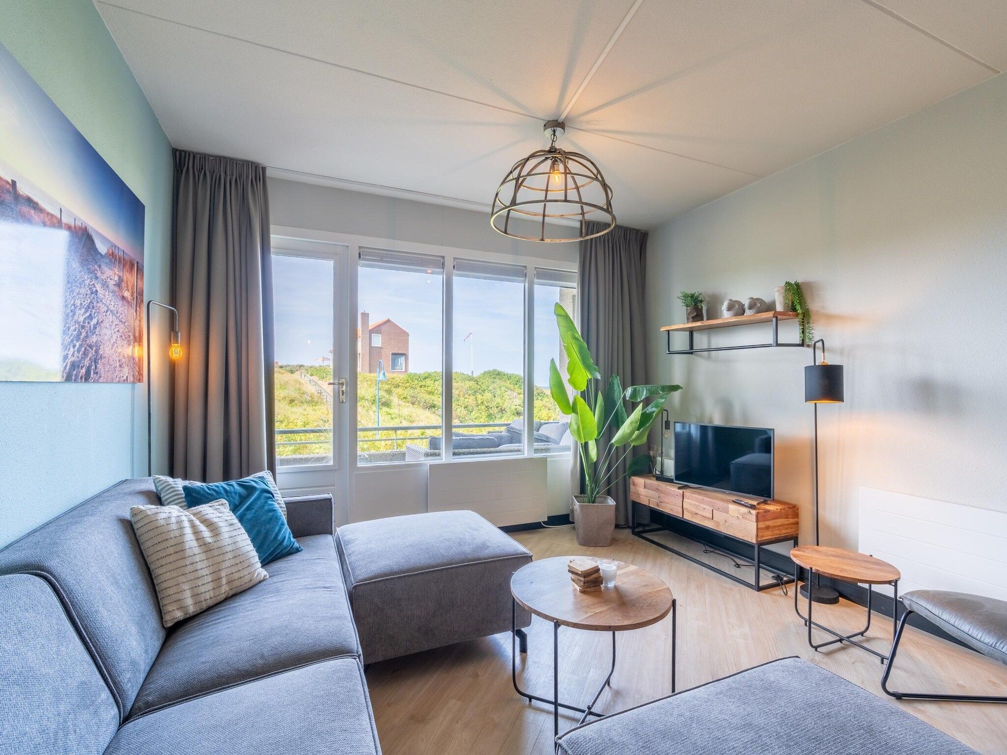 De woonkamer van Juliana 044 in De Koog