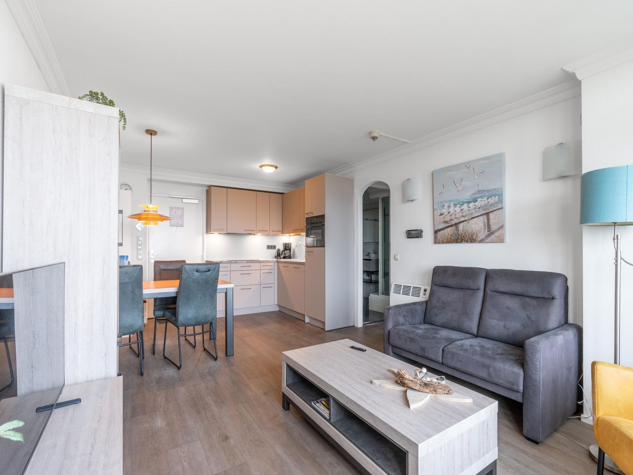 De woonkamer van Juliana 058 in De Koog