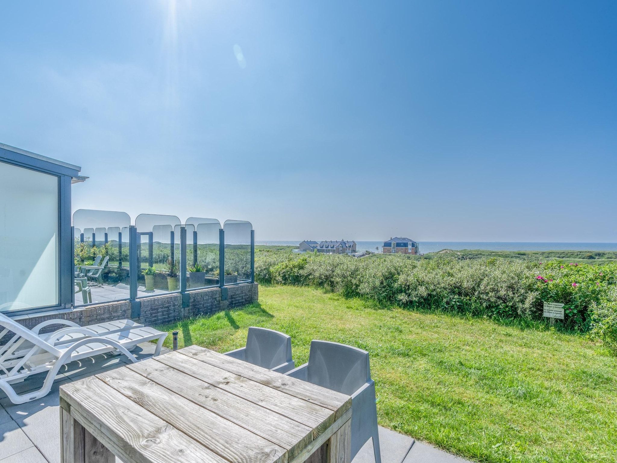 Het uitzicht vanaf Juliana 058 in De Koog