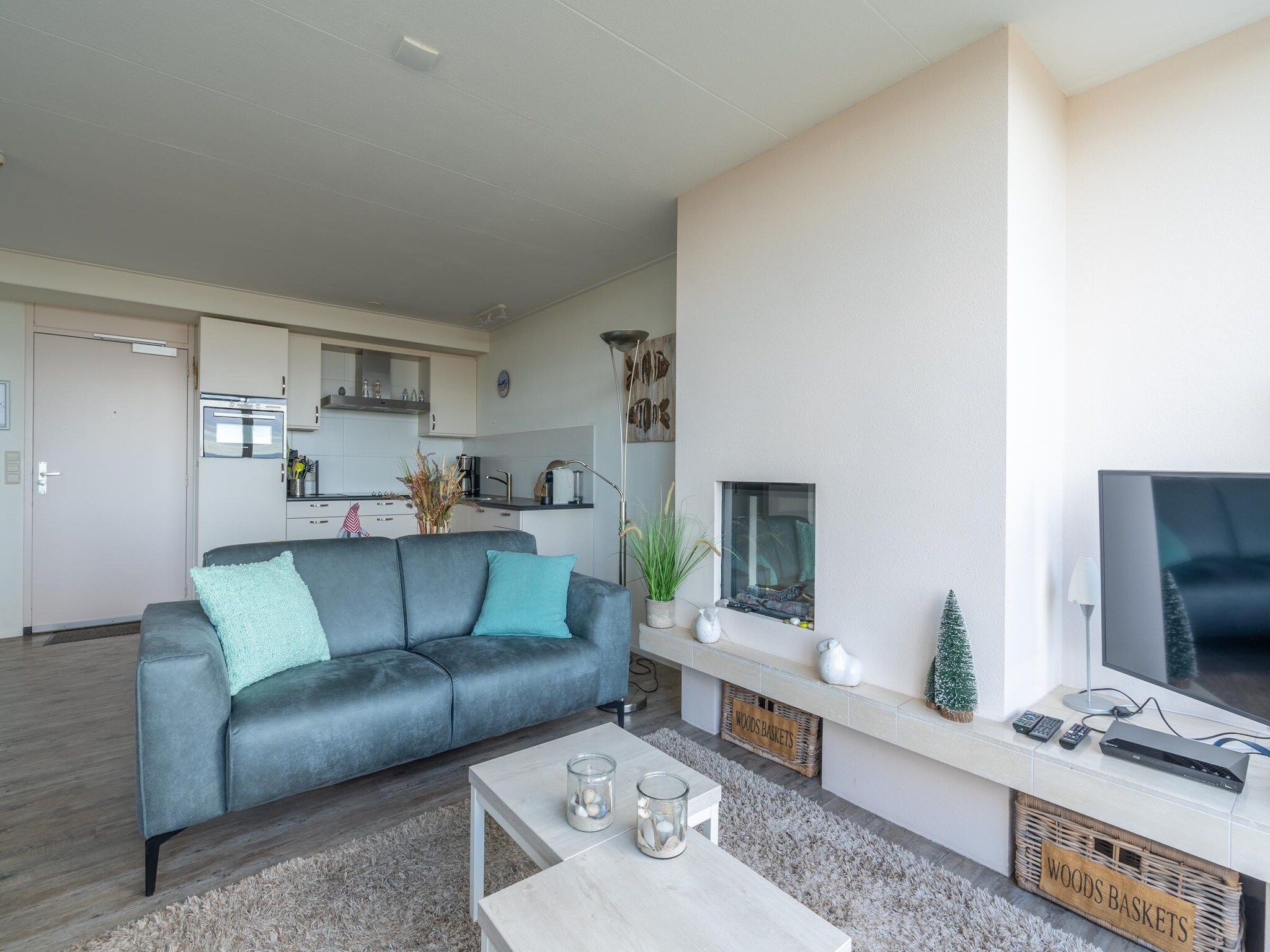 De woonkamer van Juliana 114 in De Koog