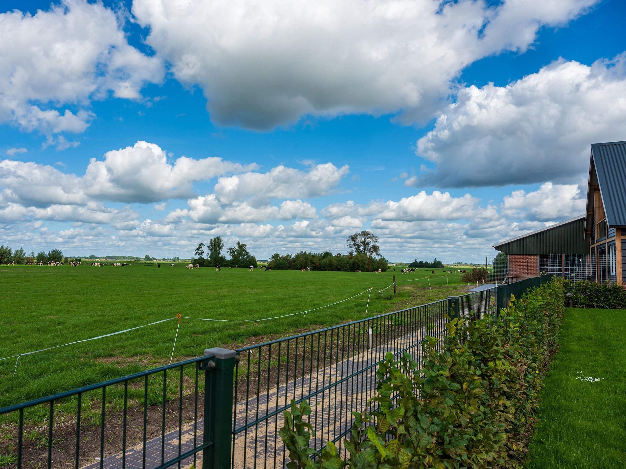 De tuin van The New Barn in Montfoort