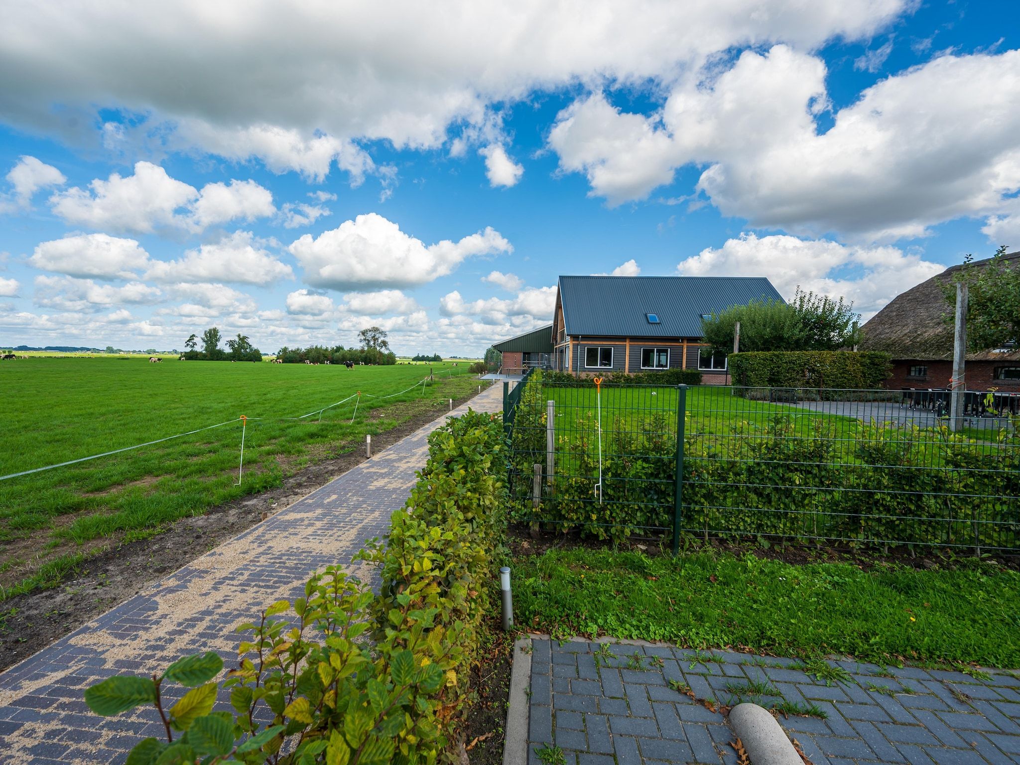 De tuin van The New Barn in Montfoort