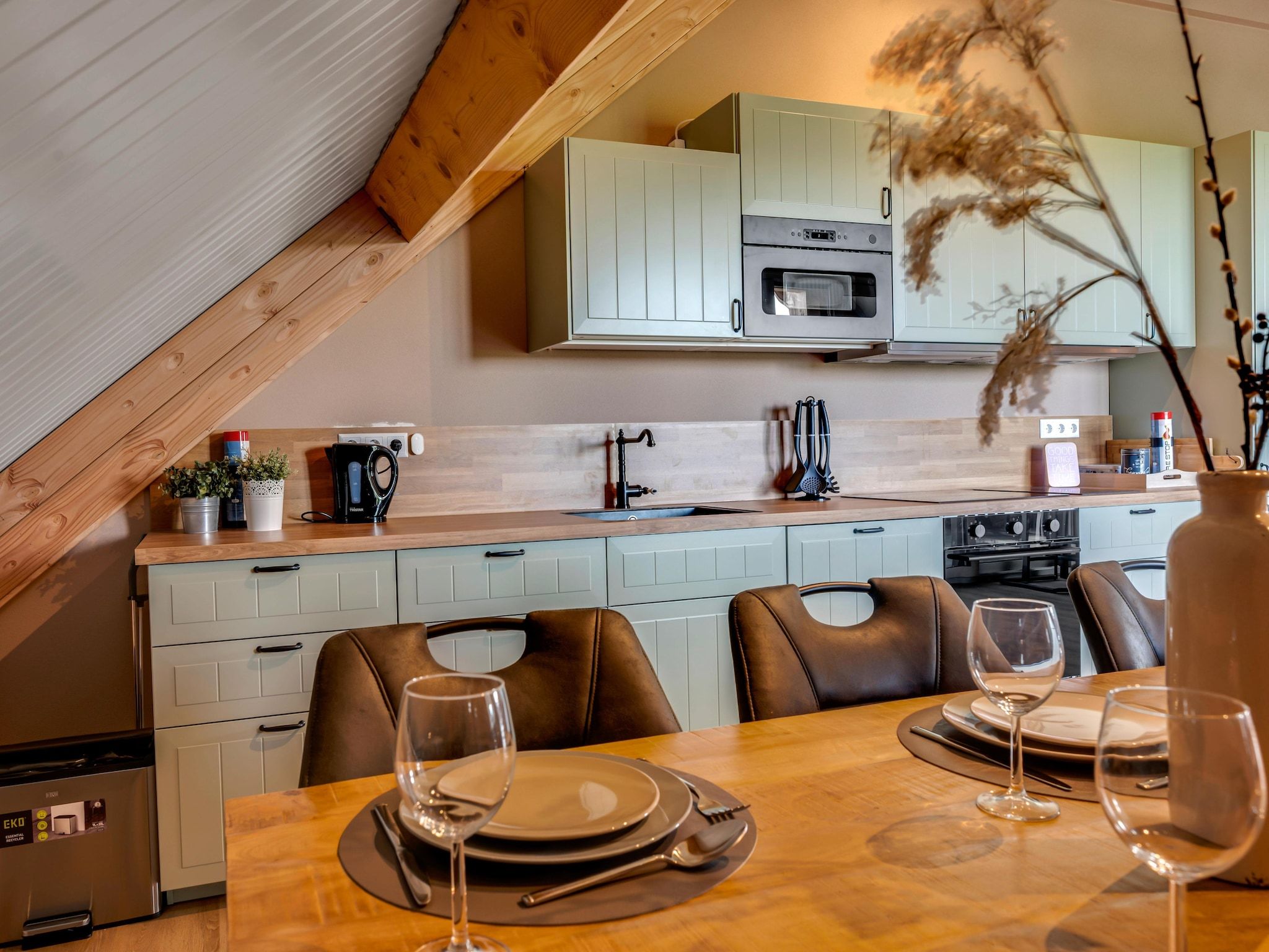 De keuken van The New Barn in Montfoort