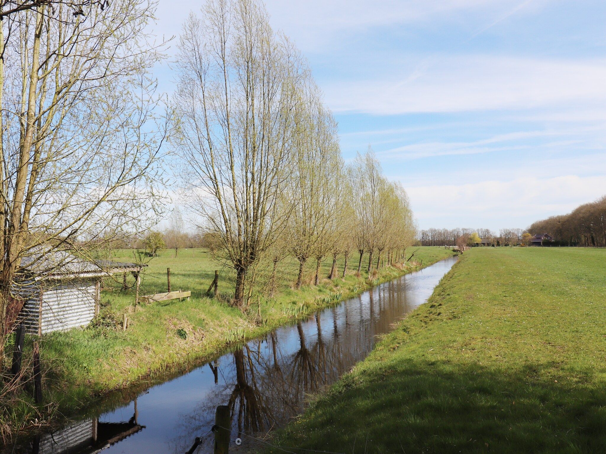 Het uitzicht vanaf Buitenvreugde in Drachten