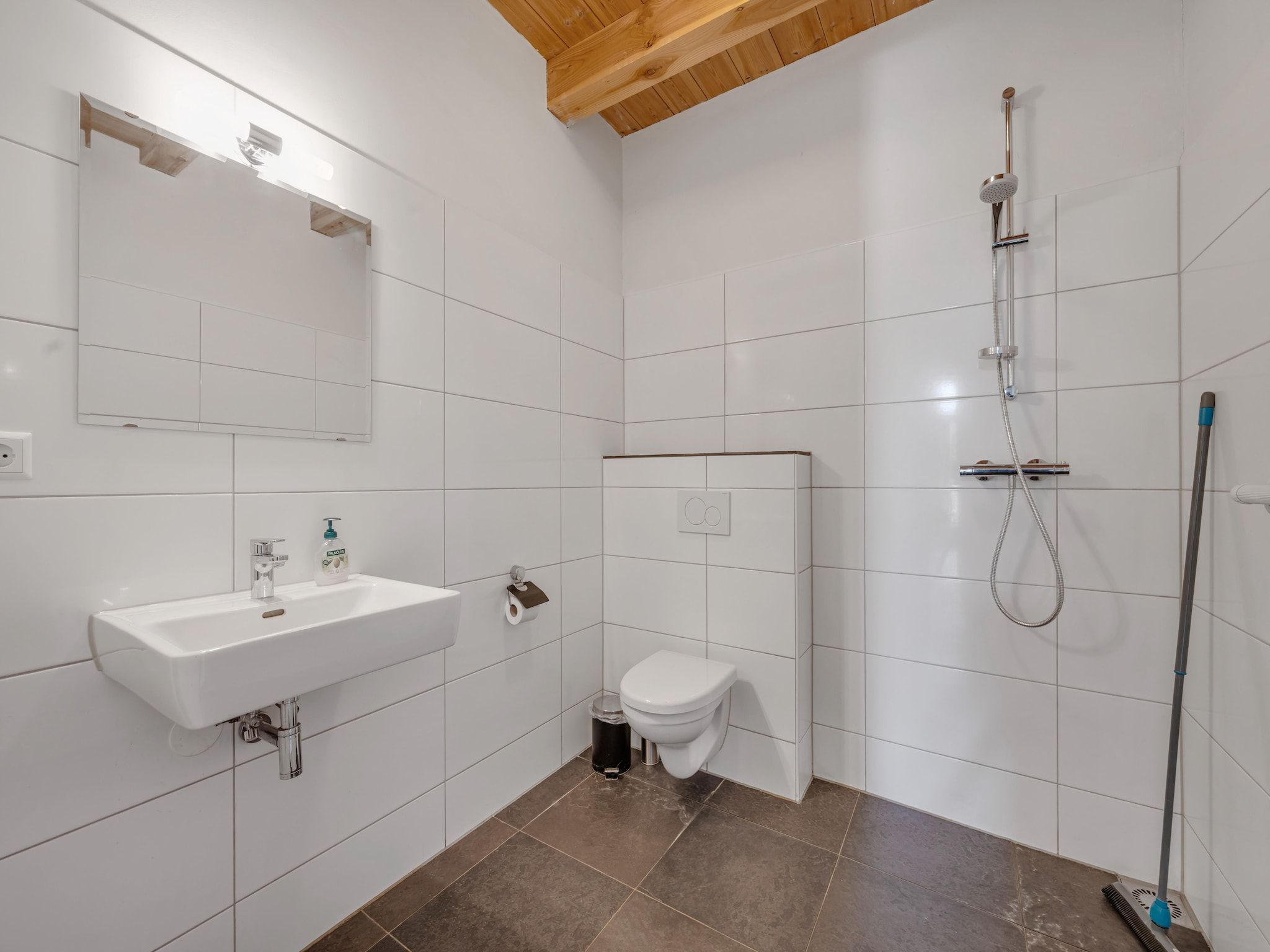 De badkamer van De Kleine Stal in Snelrewaard