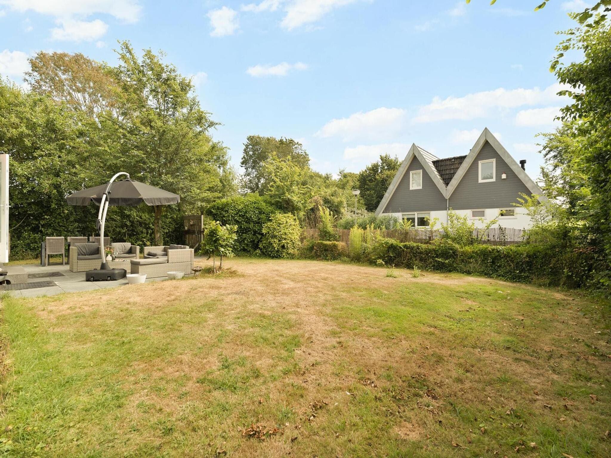 De tuin van Sandepark 37 in Groote Keeten