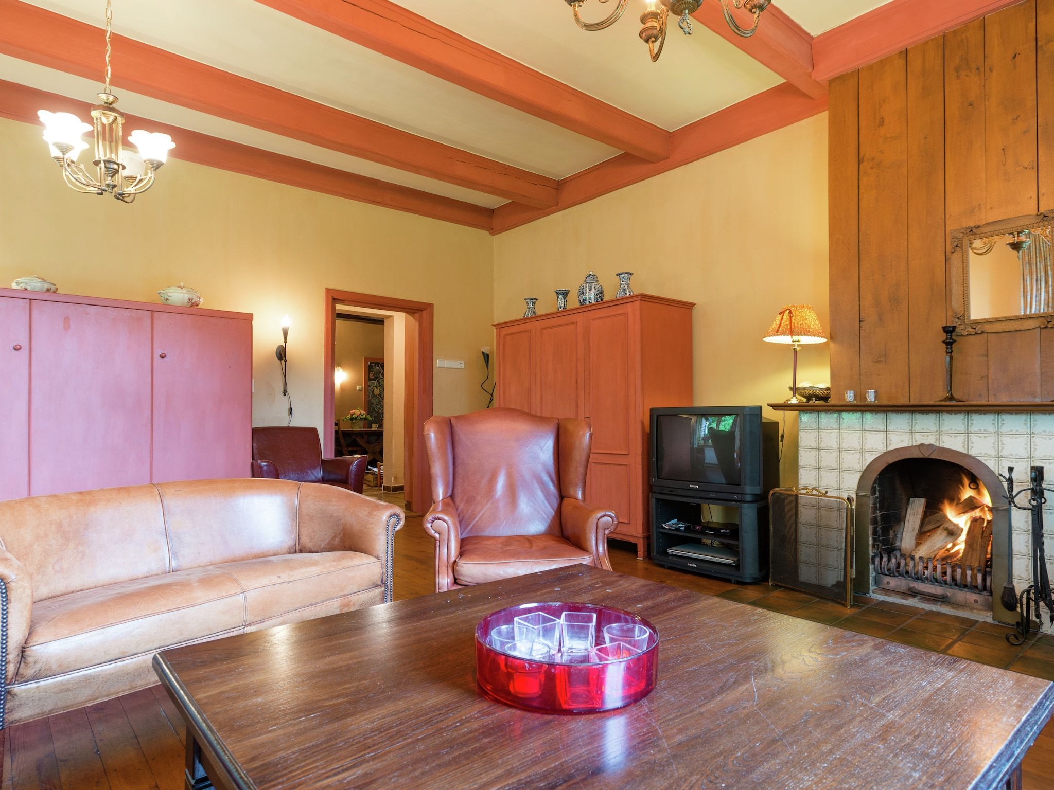 De woonkamer van De Eekhorst in Balkbrug