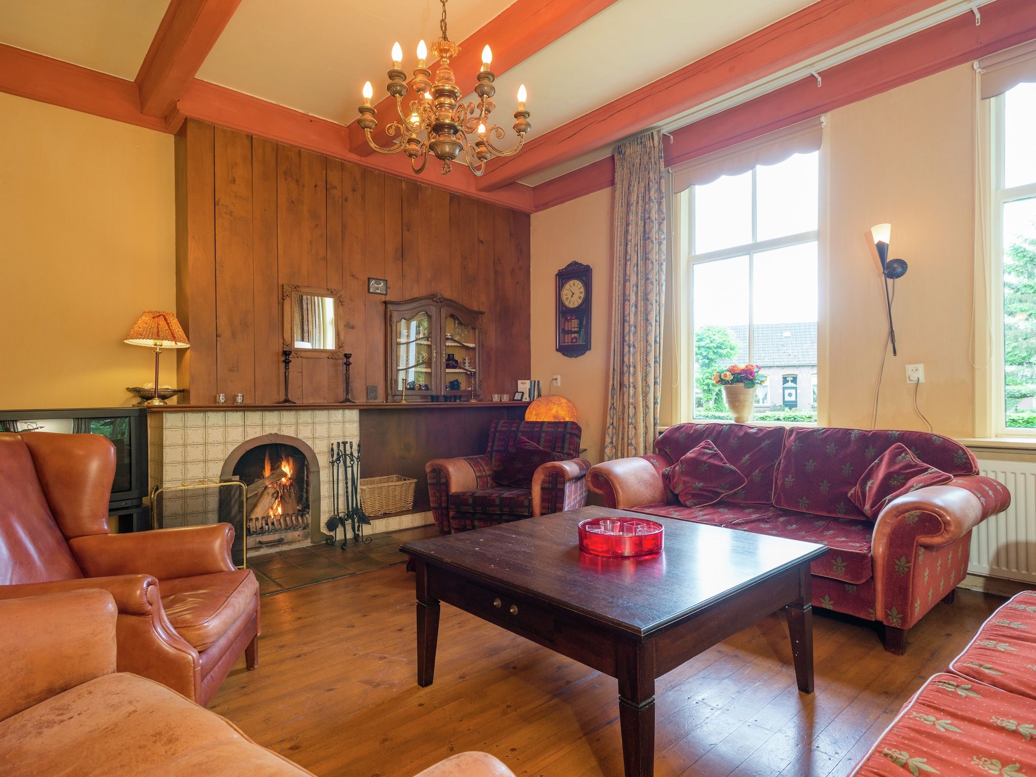 De woonkamer van De Eekhorst in Balkbrug