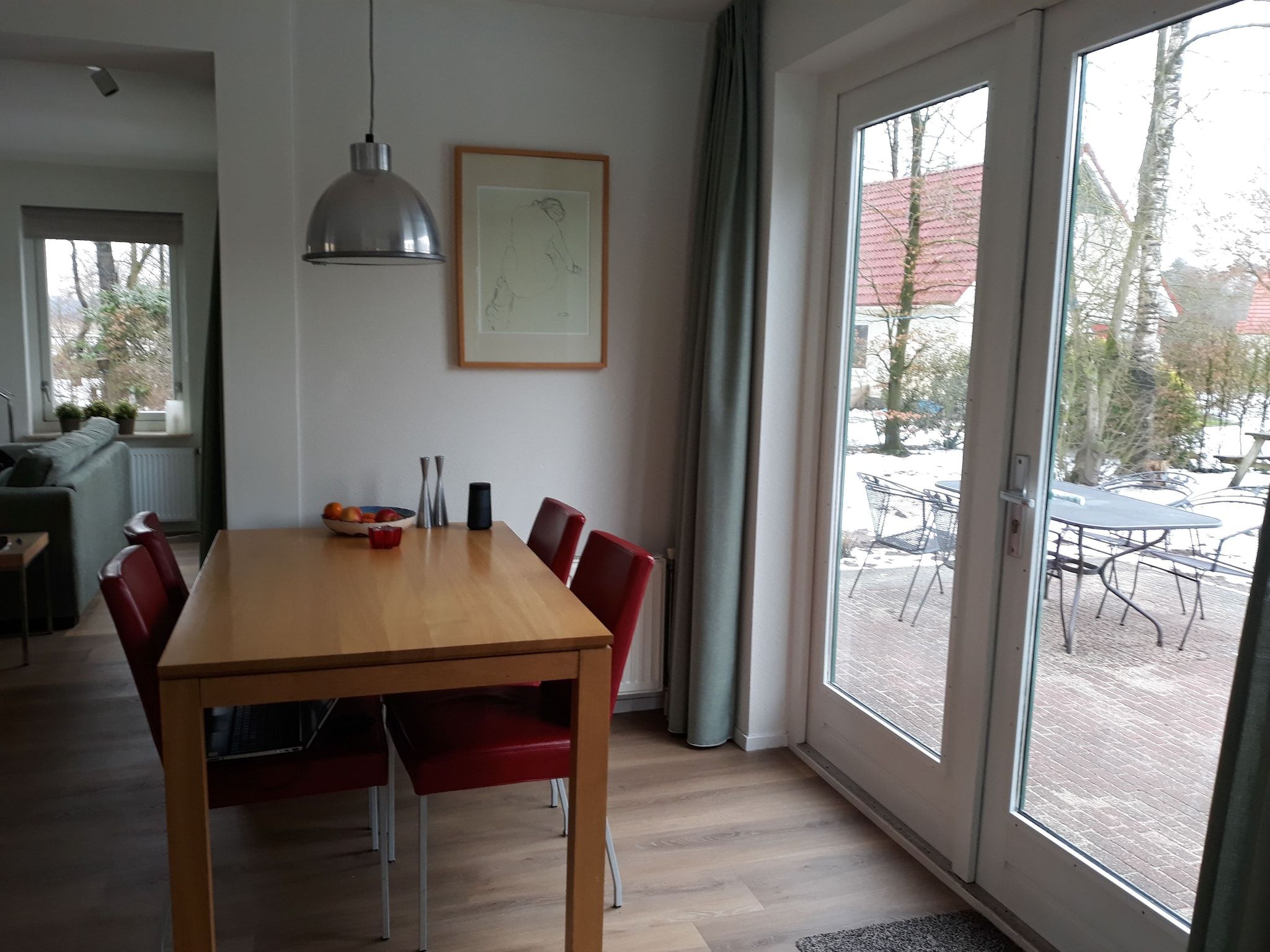 De eetkamer van Zonnenberg 34 in Heeten