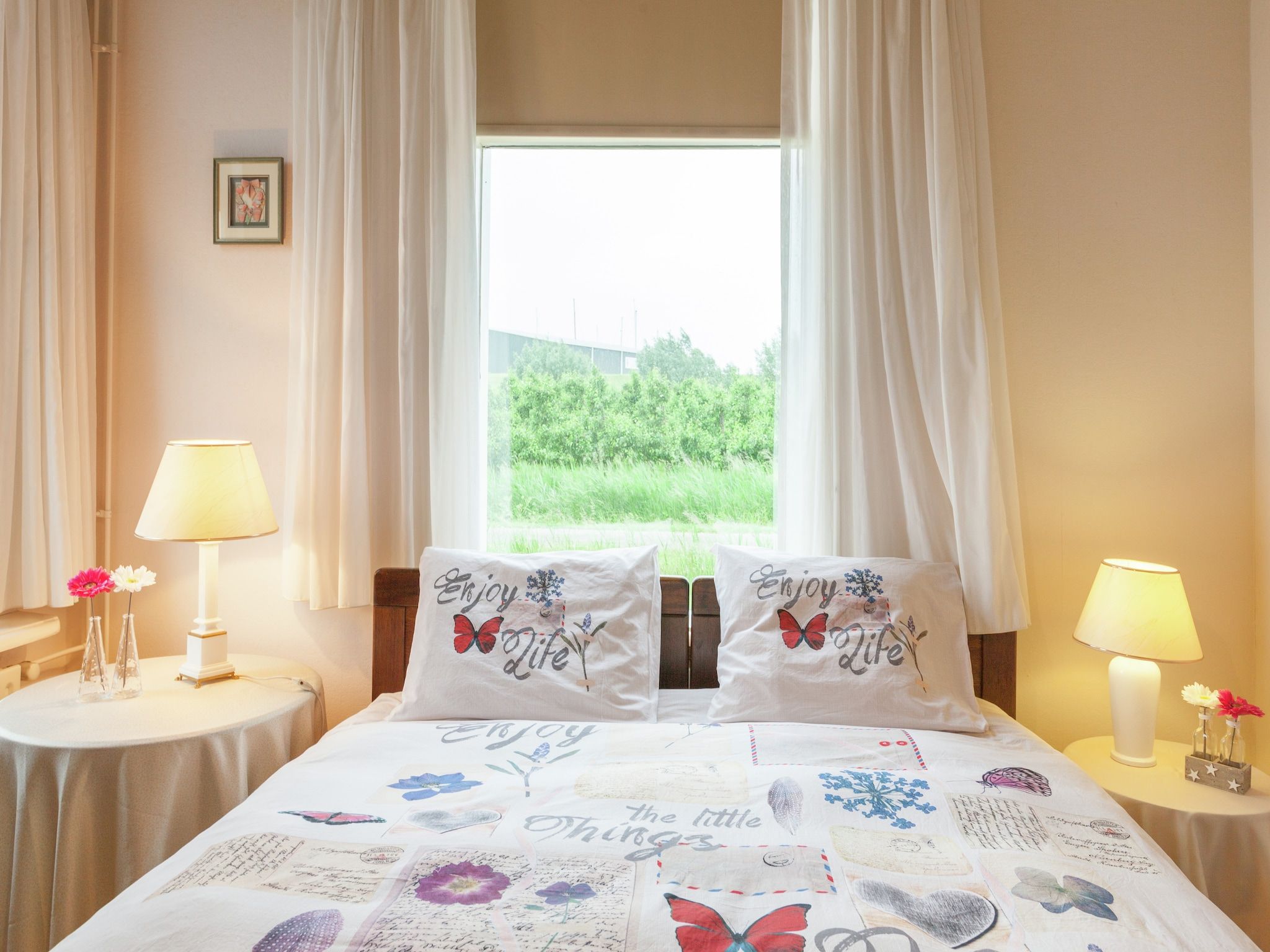 Een slaapkamer van Licykreken in Wemeldinge