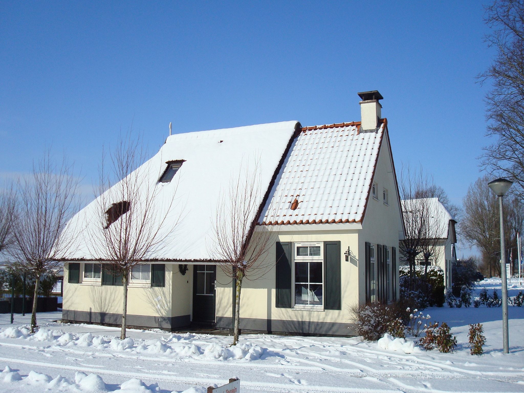 De buitenkant van Villa ten Hoeve in Steendam