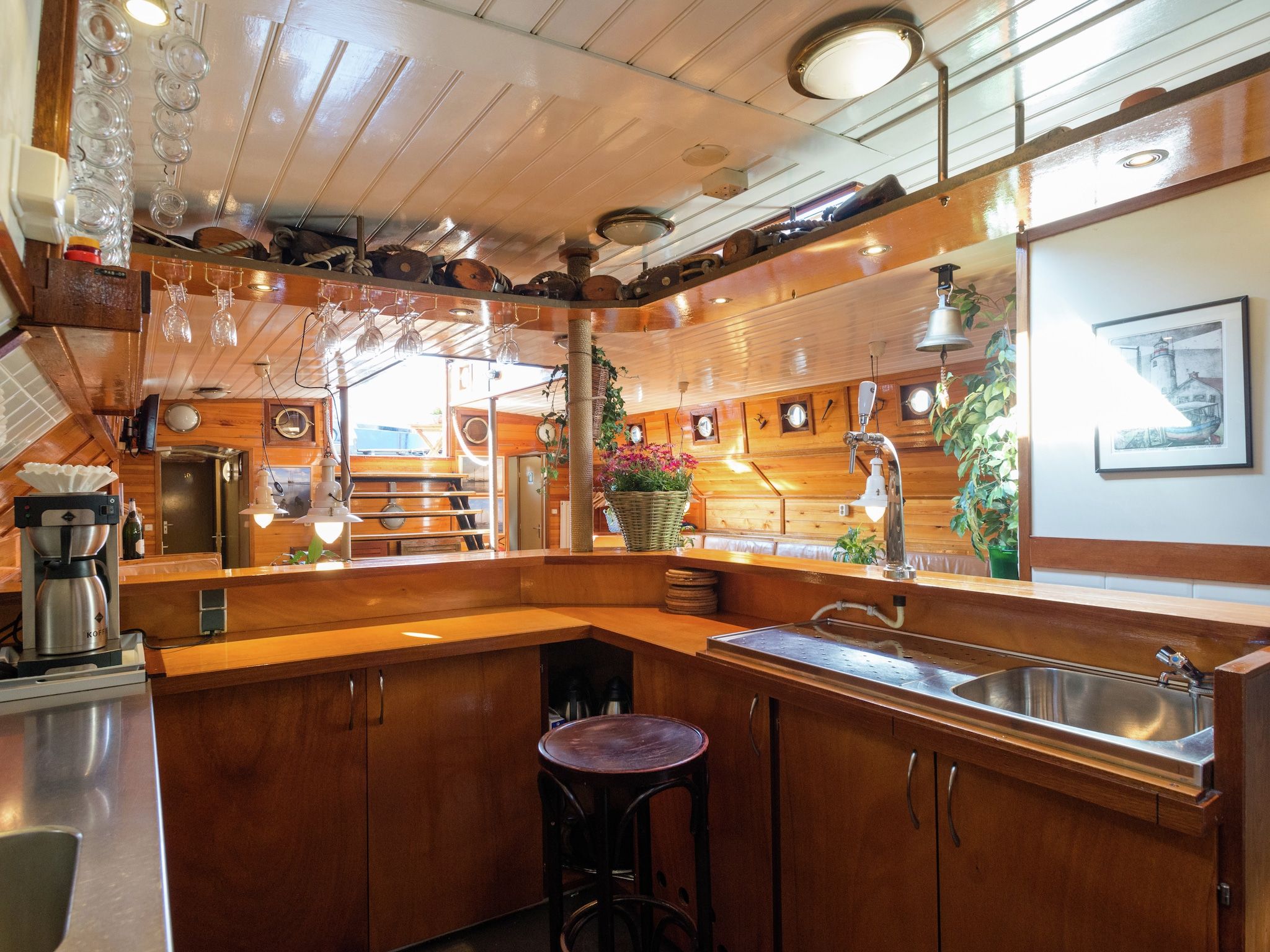 De keuken van Korevaer in Leiden