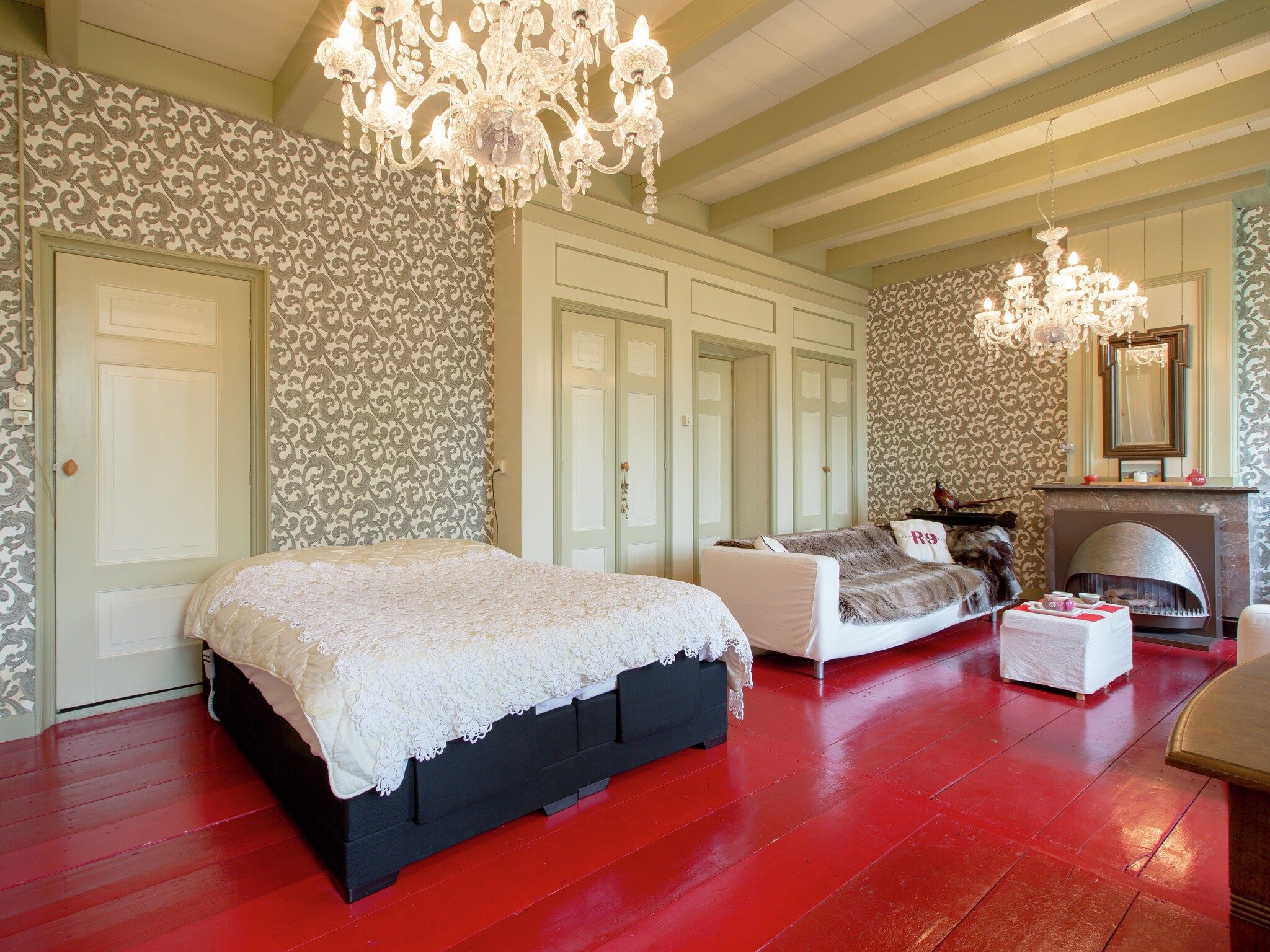 Een slaapkamer van De Goudsbloem in Molkwerum