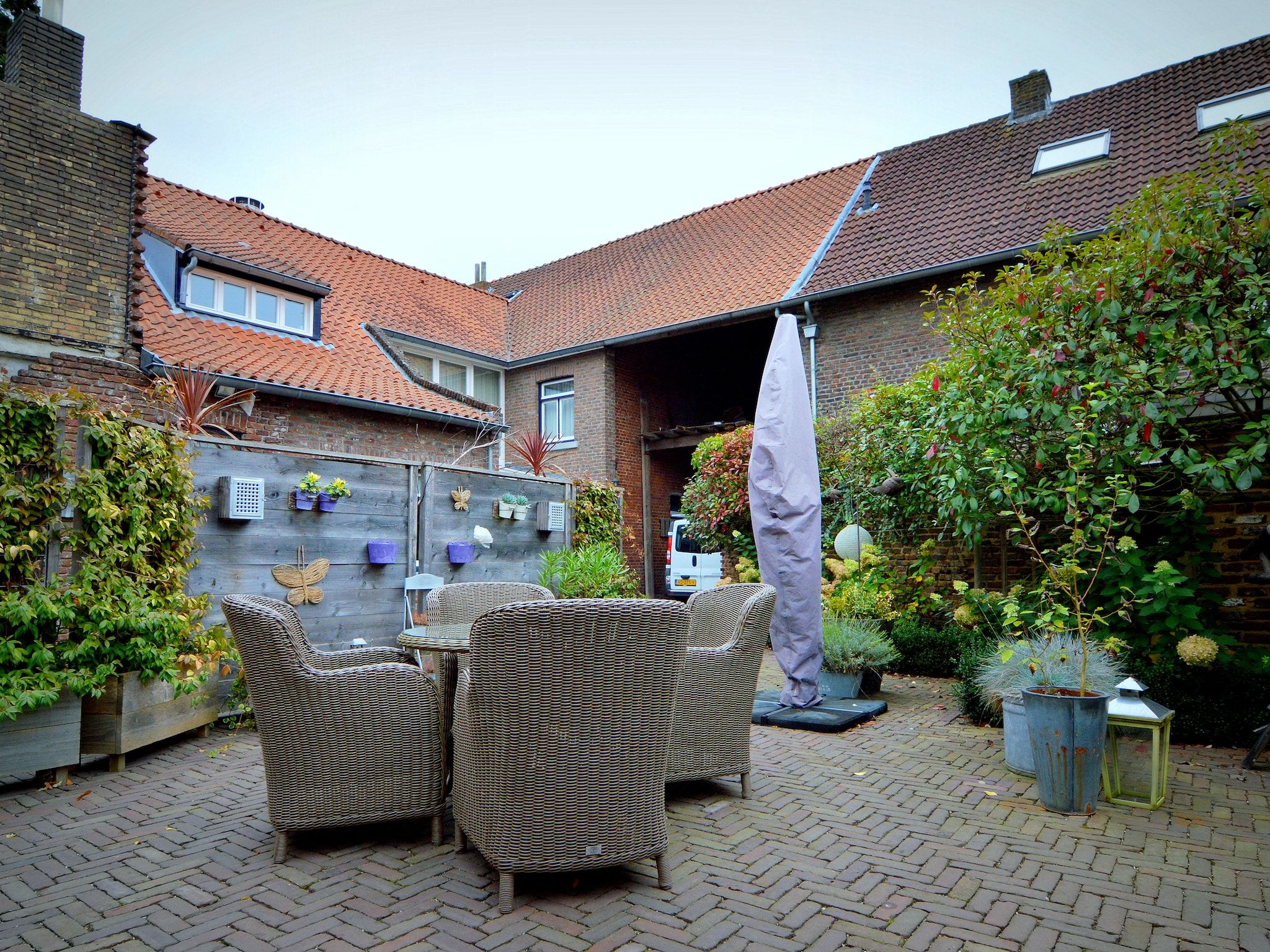 Het terras van Maasheuvel in Roosteren