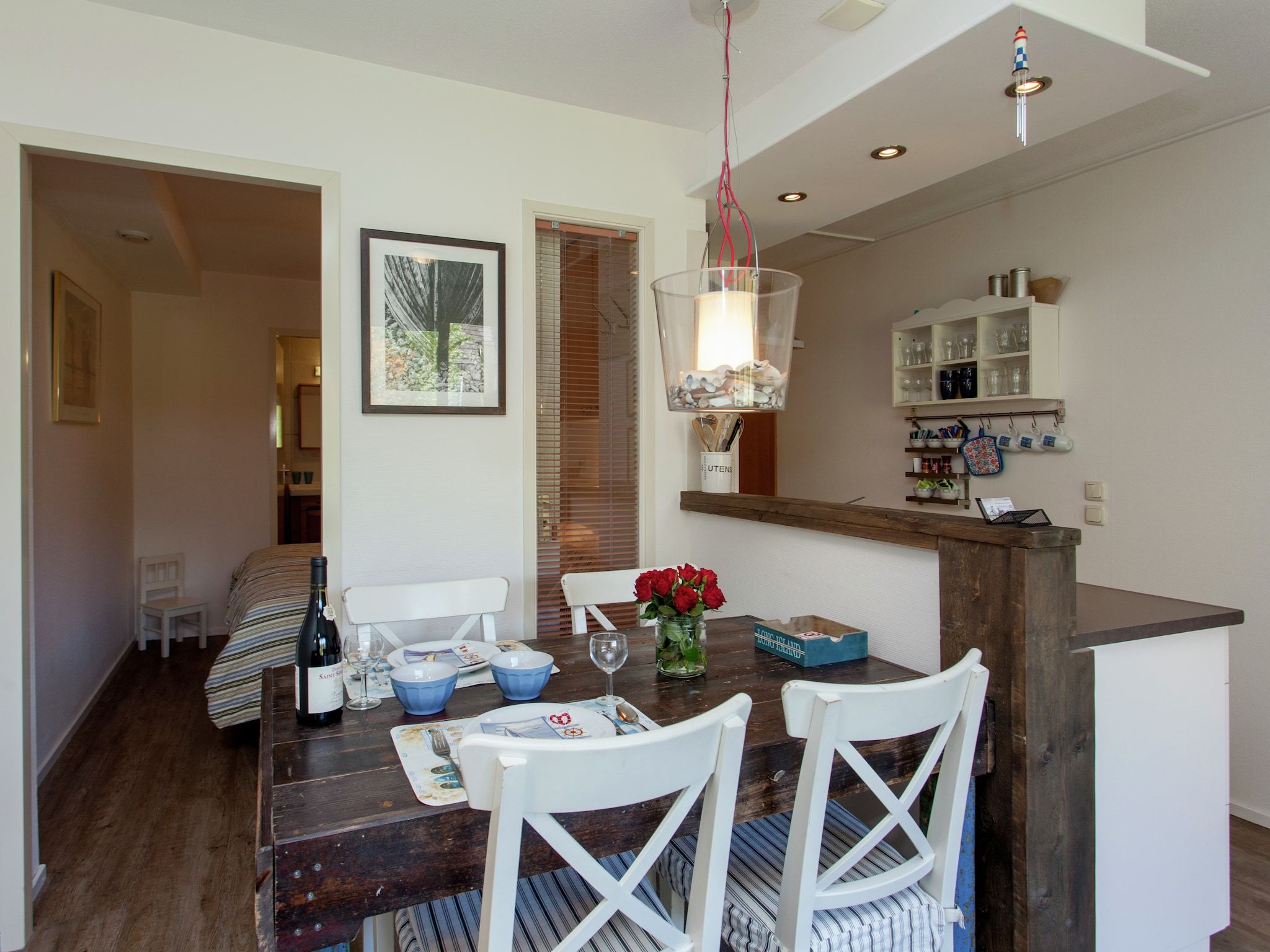 De eetkamer van Zandlust in Ameland