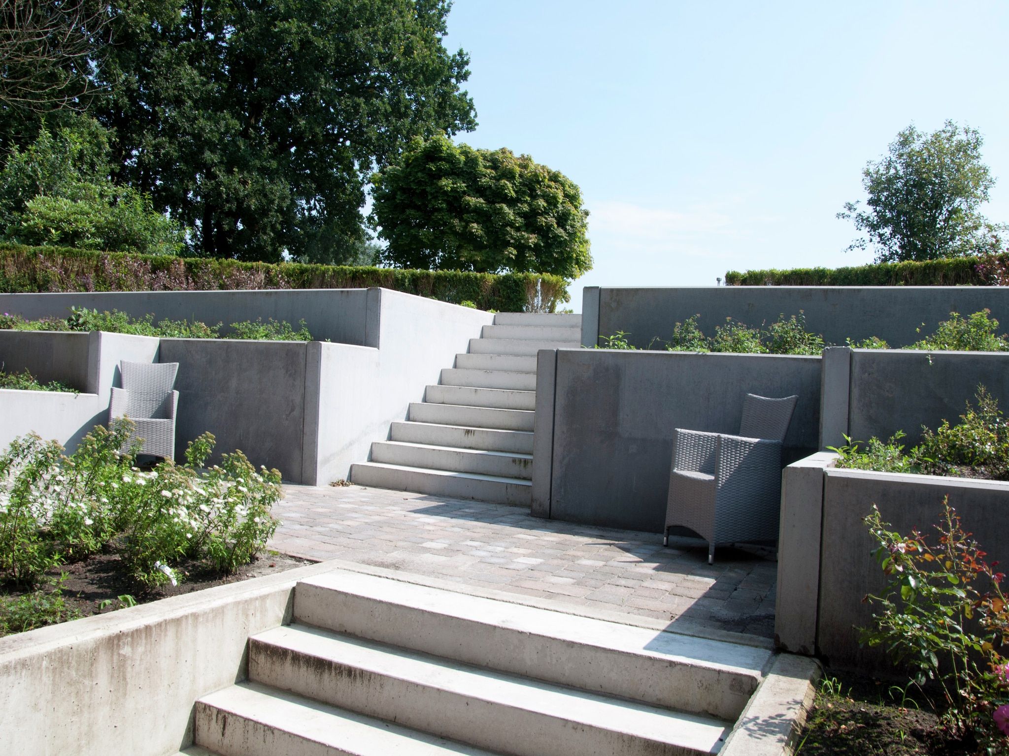 De tuin van Landhuis de Linde in Nijensleek