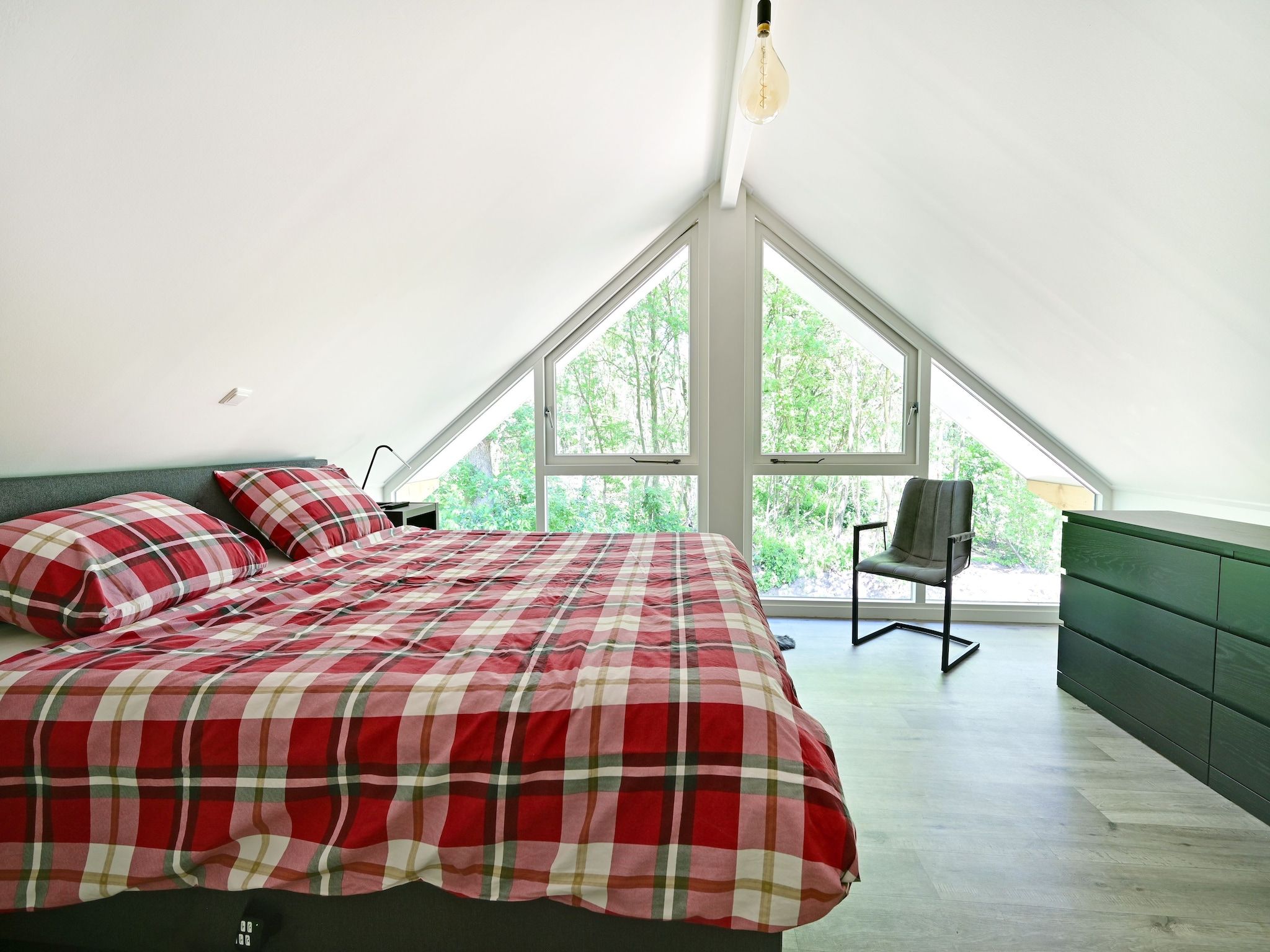 Een slaapkamer van Veldzicht in Reutum-Weerselo