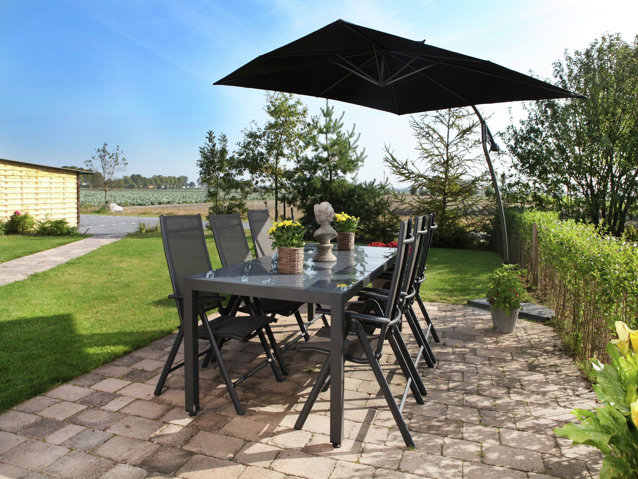 Het terras van Scoreldame 8-persoons in Schoorldam