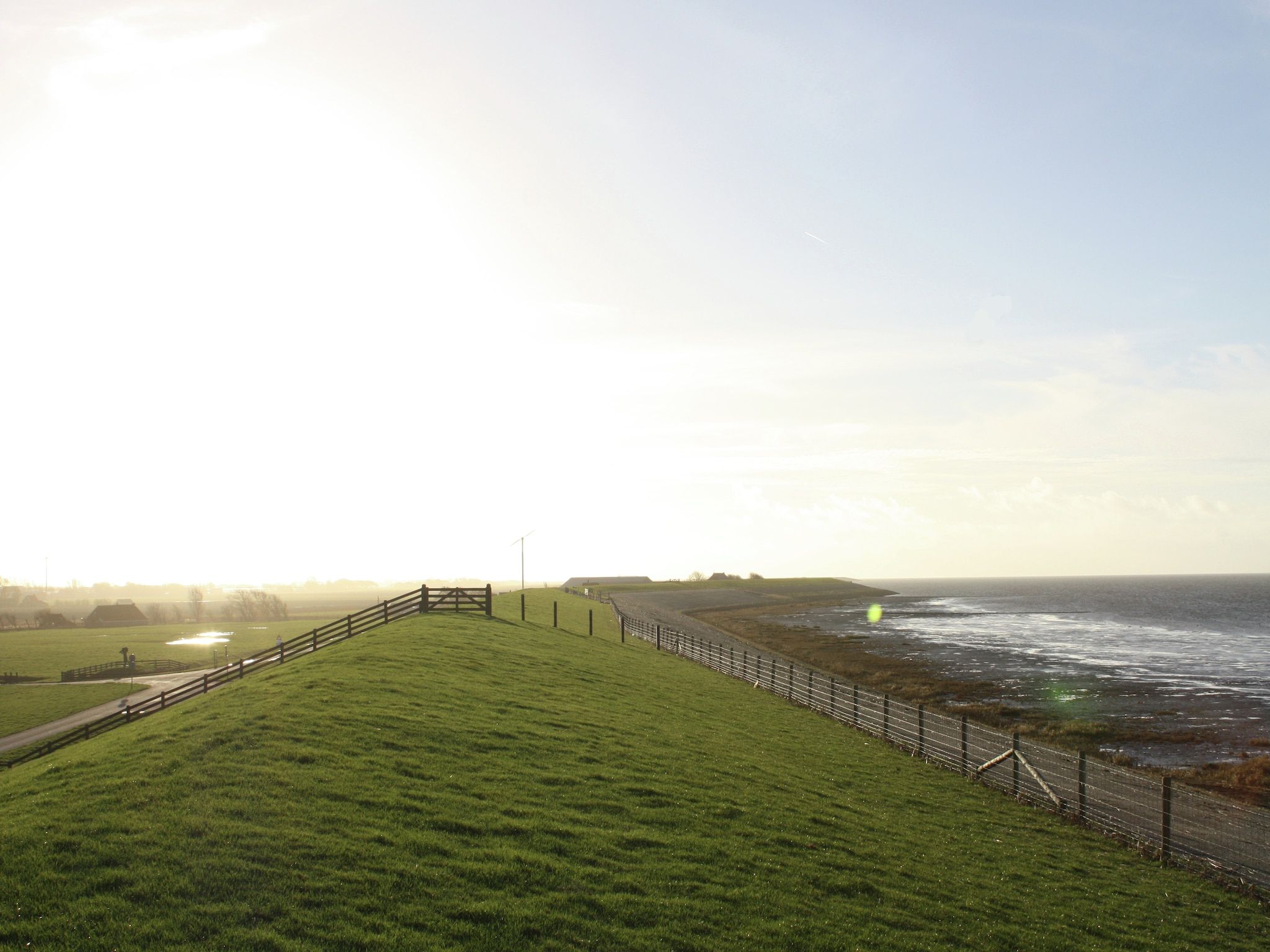 Het uitzicht vanaf Zeedijk I in Tzummarum