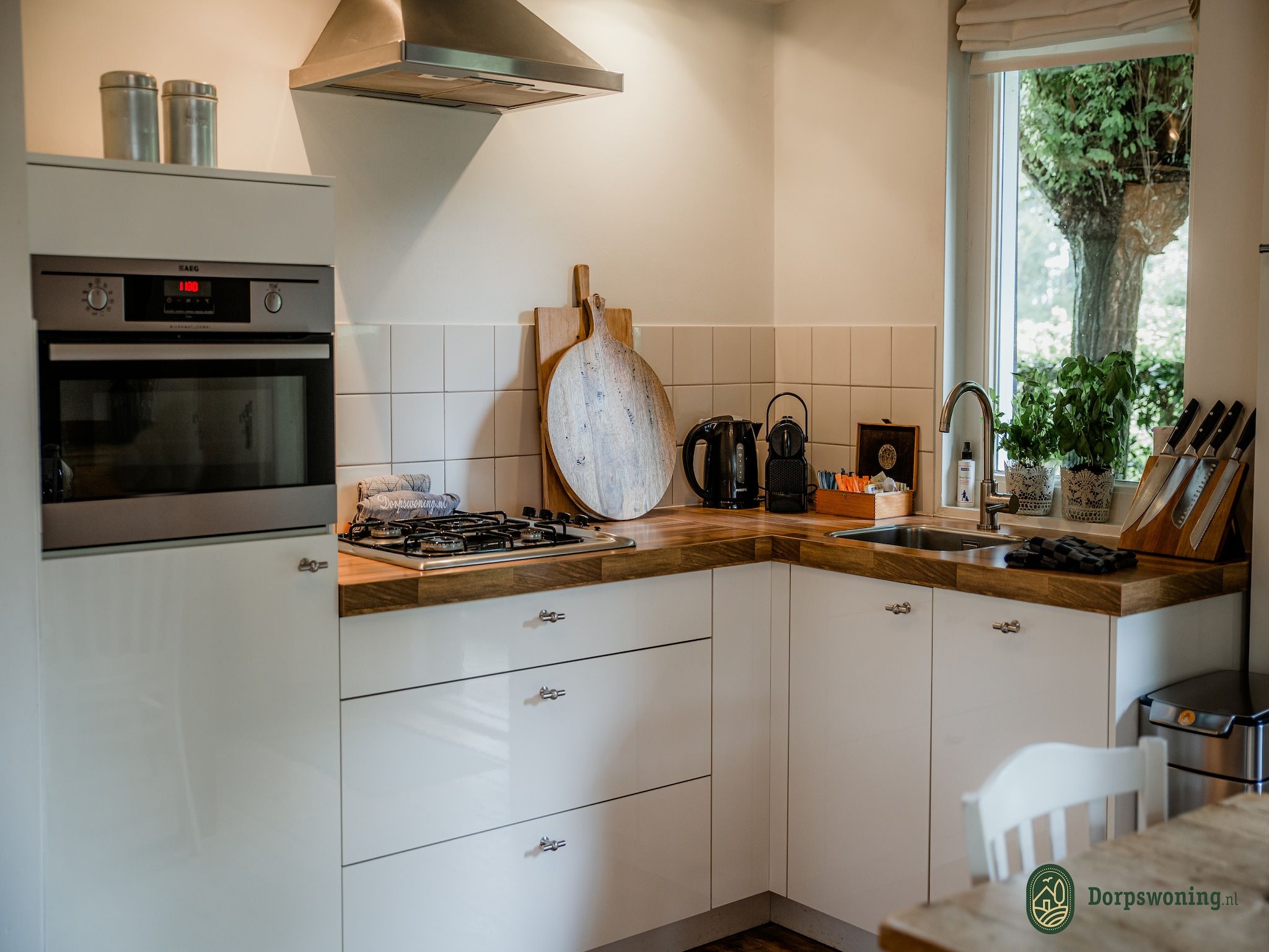 De keuken van Dorpswoning Het Knusse in Leende